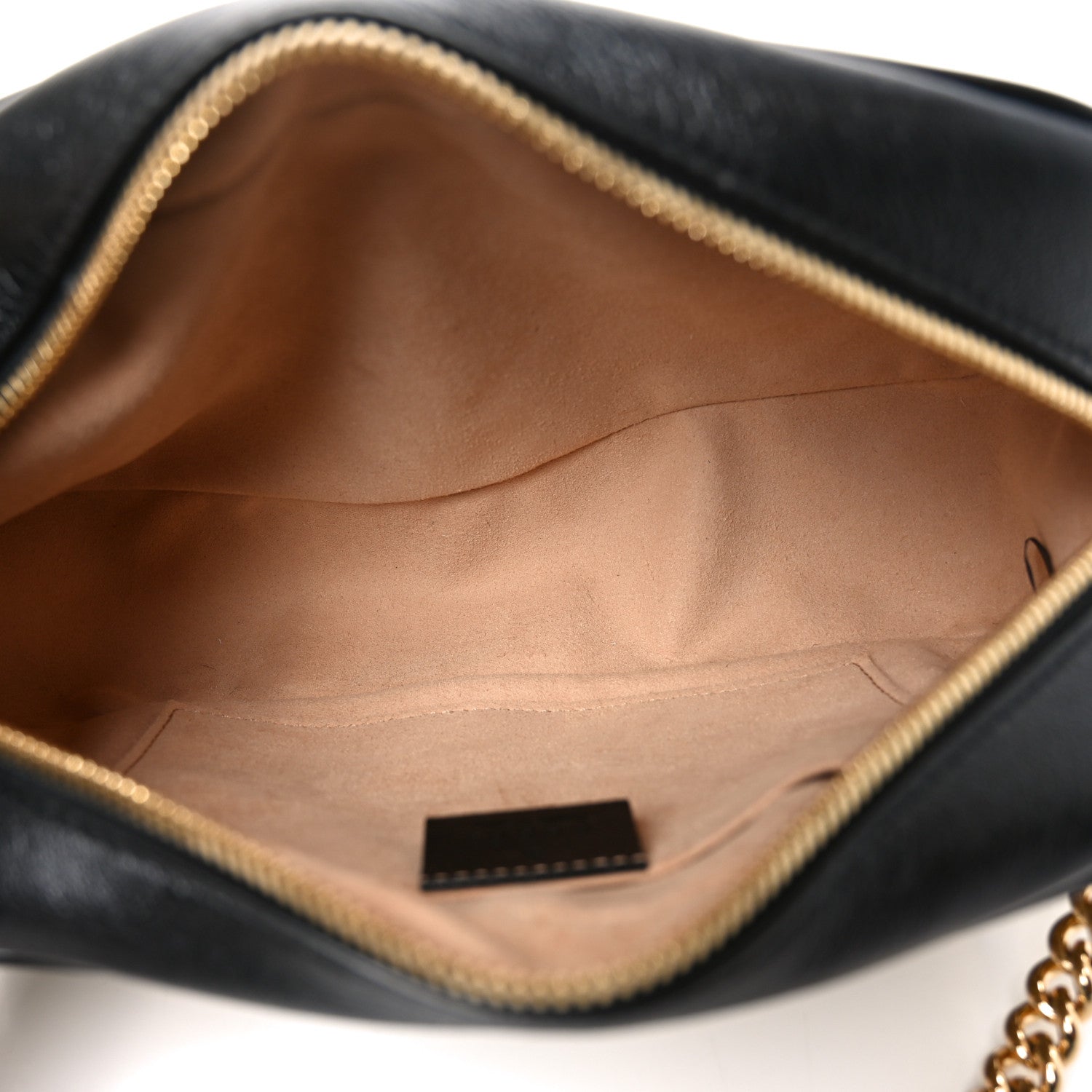 Monogram Matelasse Diagonal Small GG Marmont Chain Shoulder Bag Beige Black