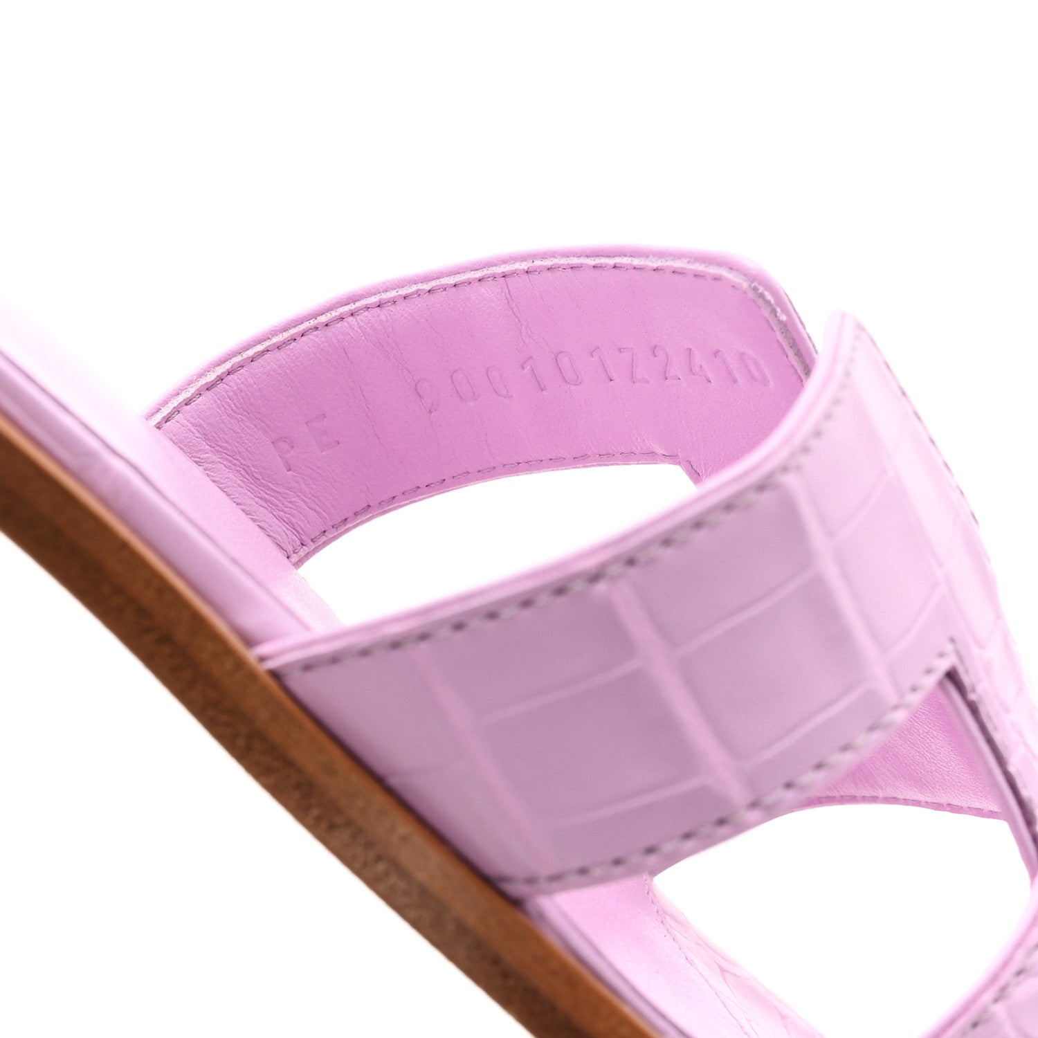 Matte Crocodile Oran Sandals 37