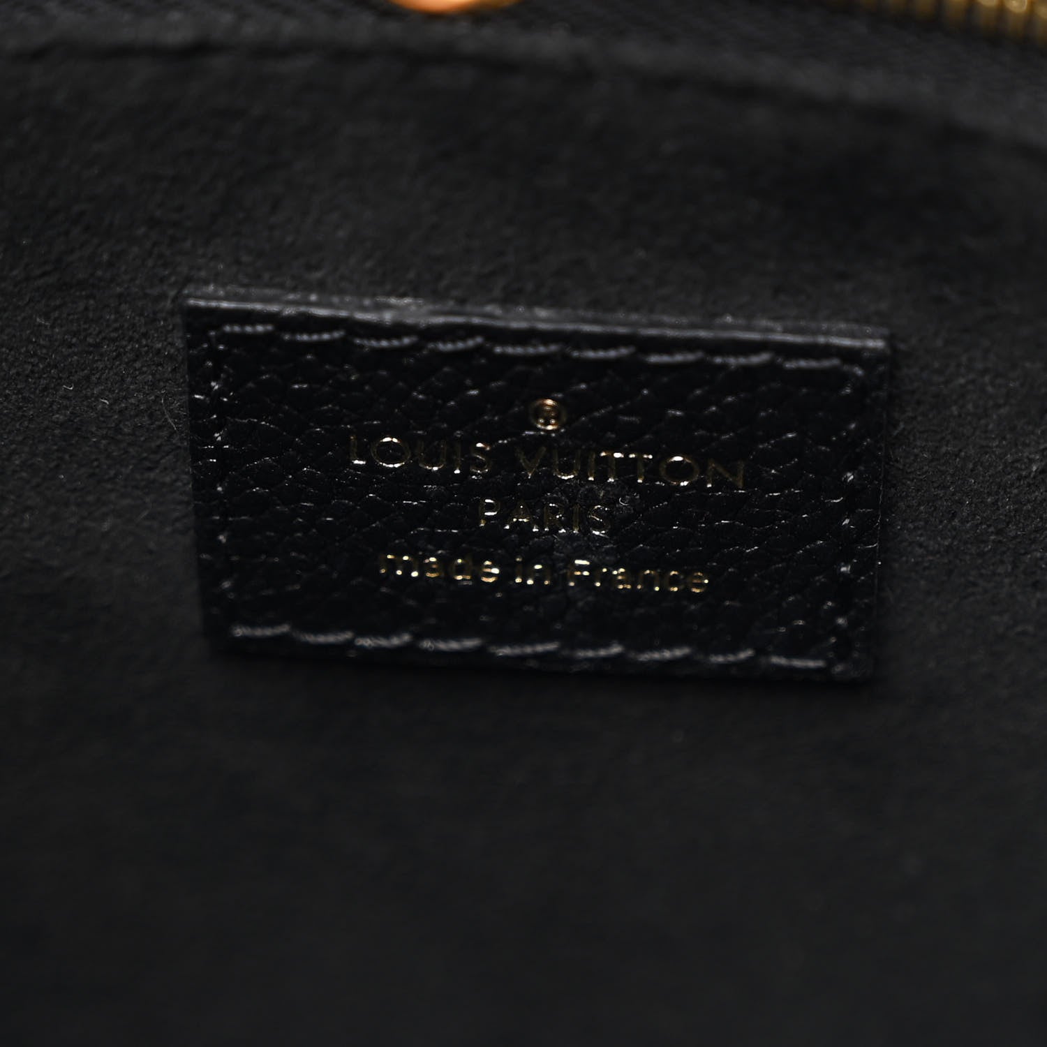 Grained Calfskin Studded Monogram Giant Onthego PM Black