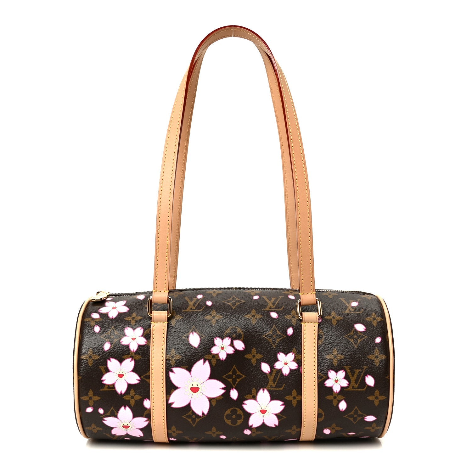 LV X TM Monogram Cherry Blossom Papillon Sakura Brown