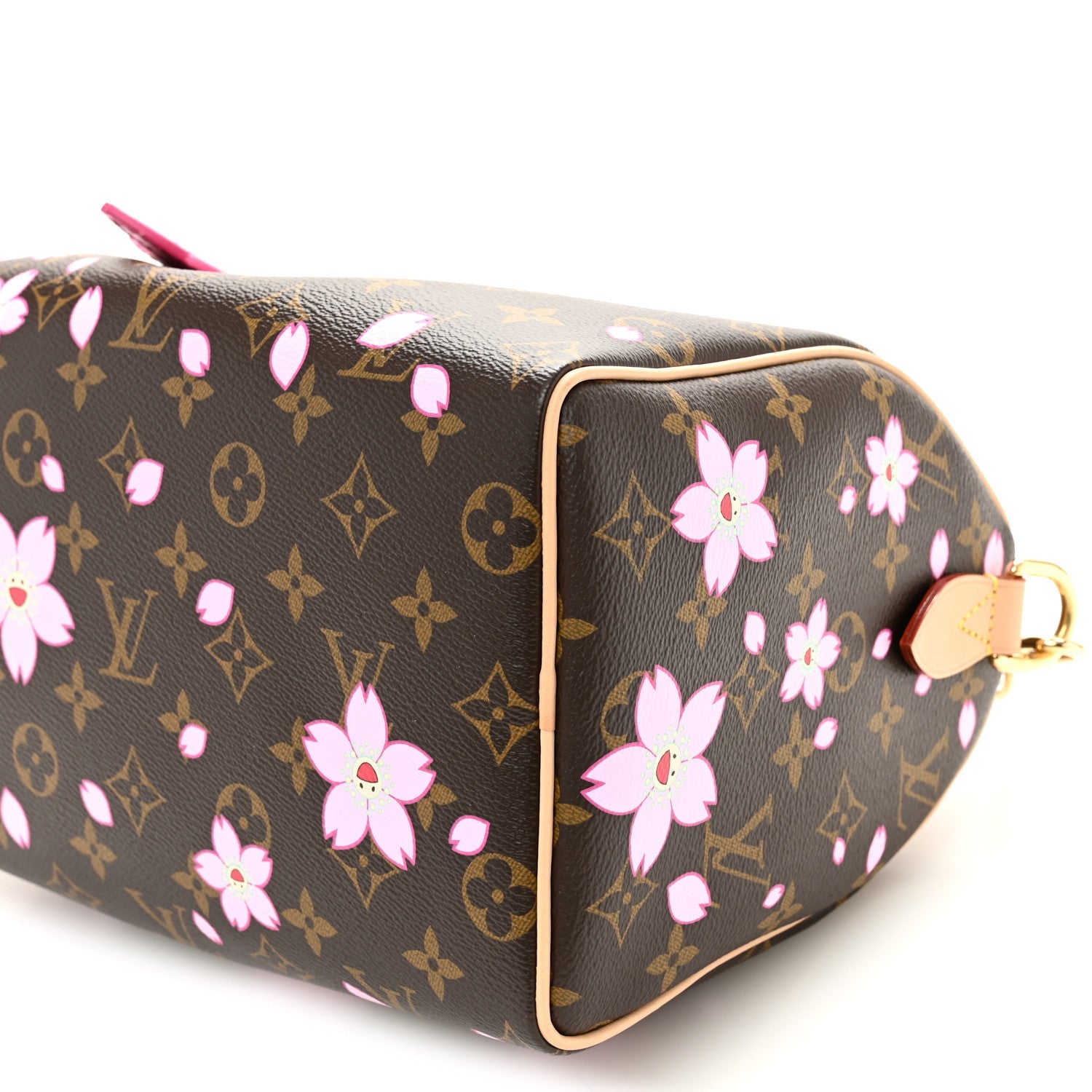 LV X TM Monogram Cherry Blossom Speedy Bandouliere 25 Sakura Brown