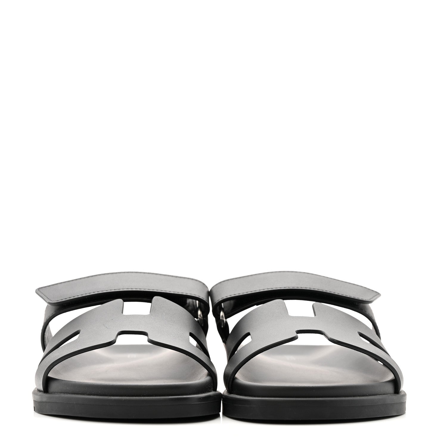 Calfskin Womens Chypre Sandals 38.5 Black