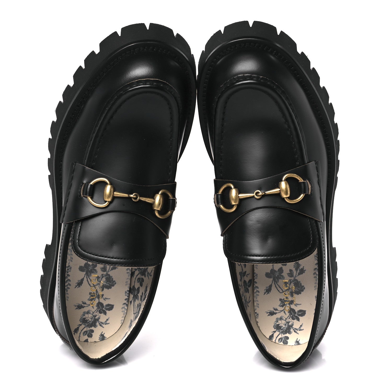 Cordovan Lux Womens Harald Horsebit 25mm Platform Loafers 41 Black