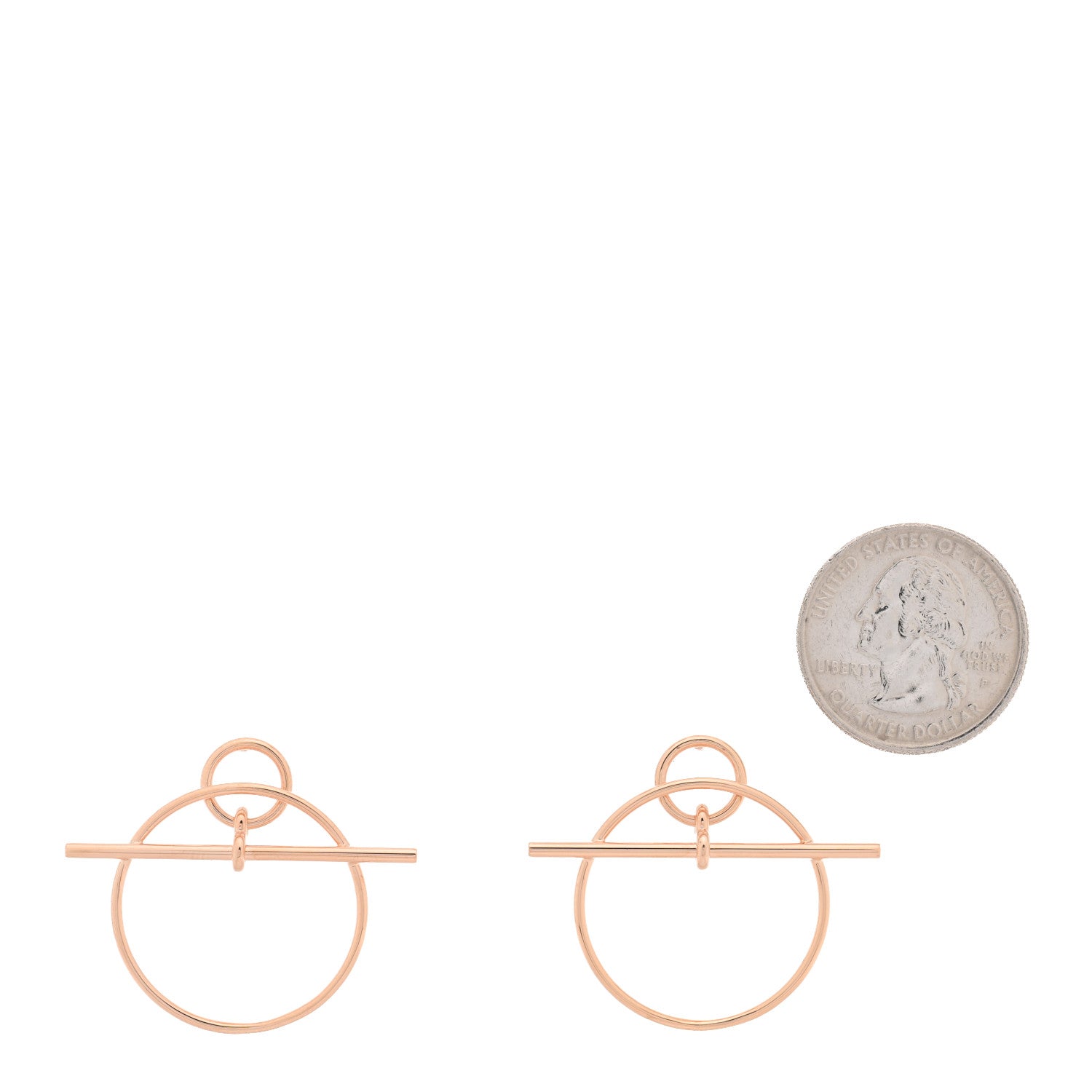 18K Rose Gold PM Loop Earrings