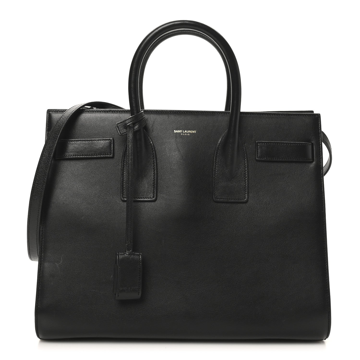 Calfskin Small Sac De Jour Black