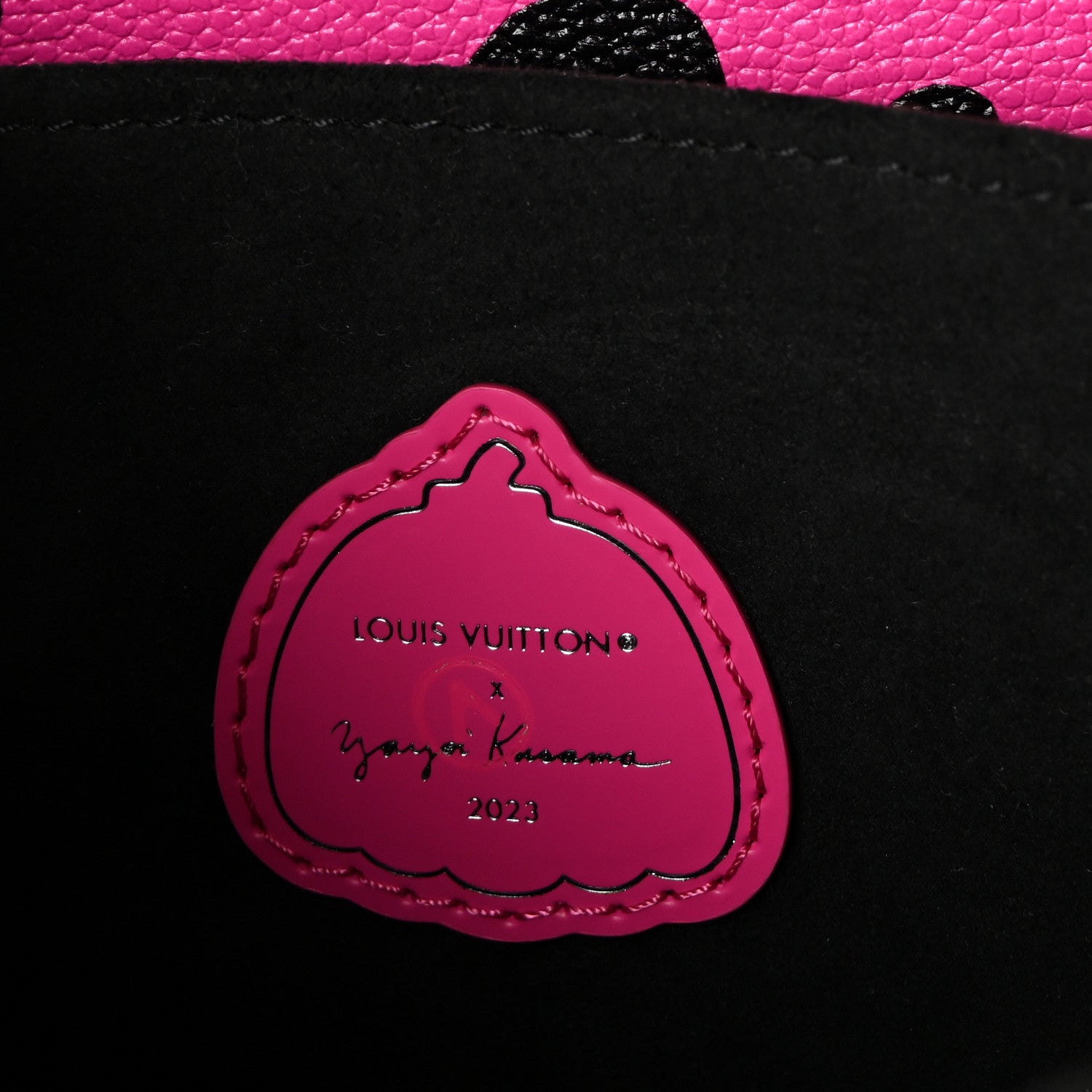 LV x YK Empreinte Monogram Giant Pochette Metis Black Fuchsia