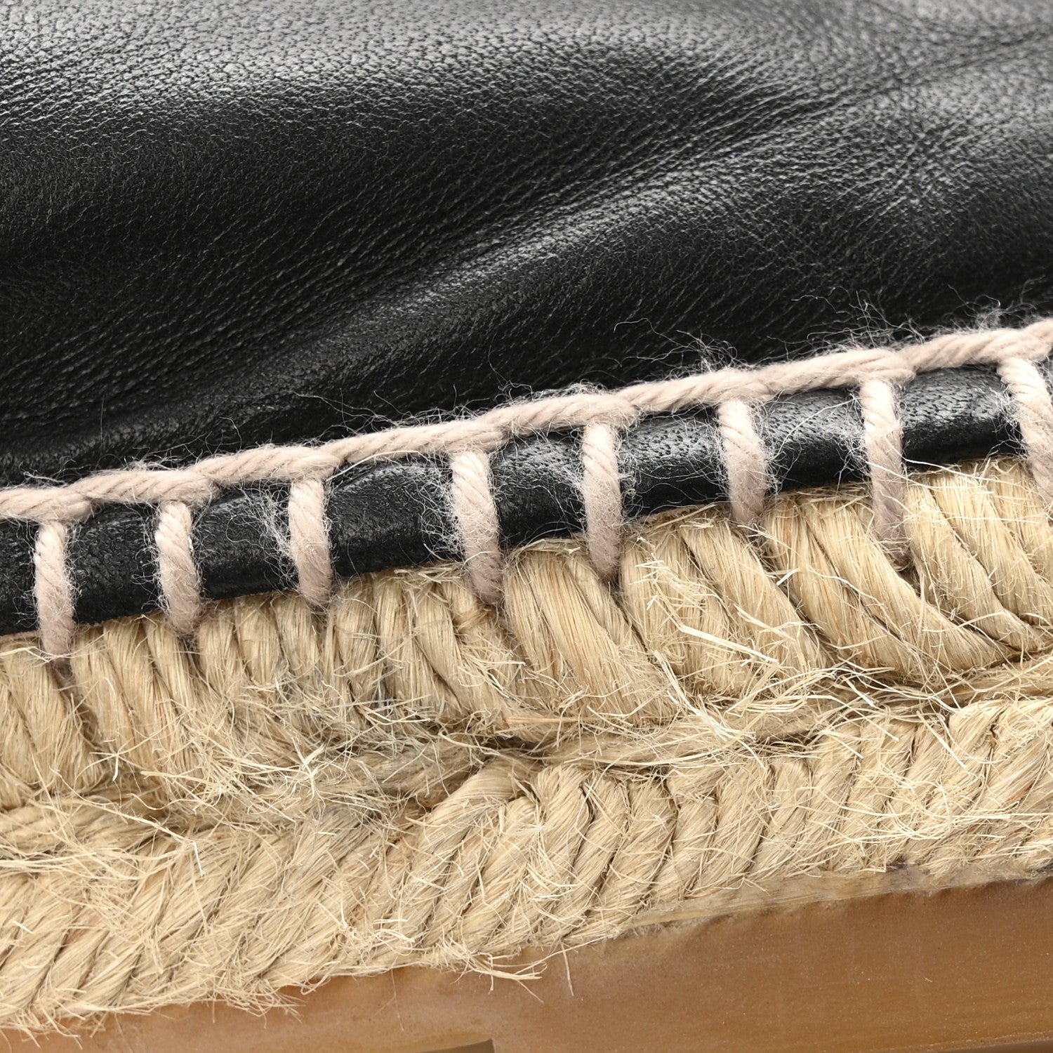 Lambskin CC Espadrilles 39 Black