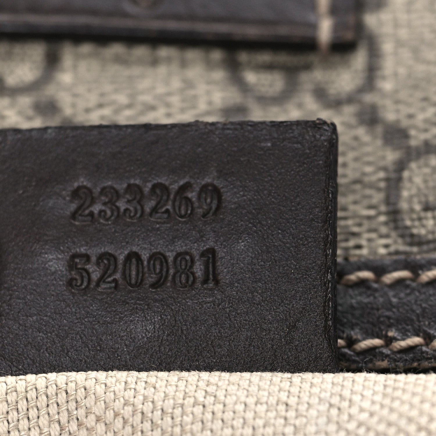 GG Supreme Monogram Belt Bag Dark Brown
