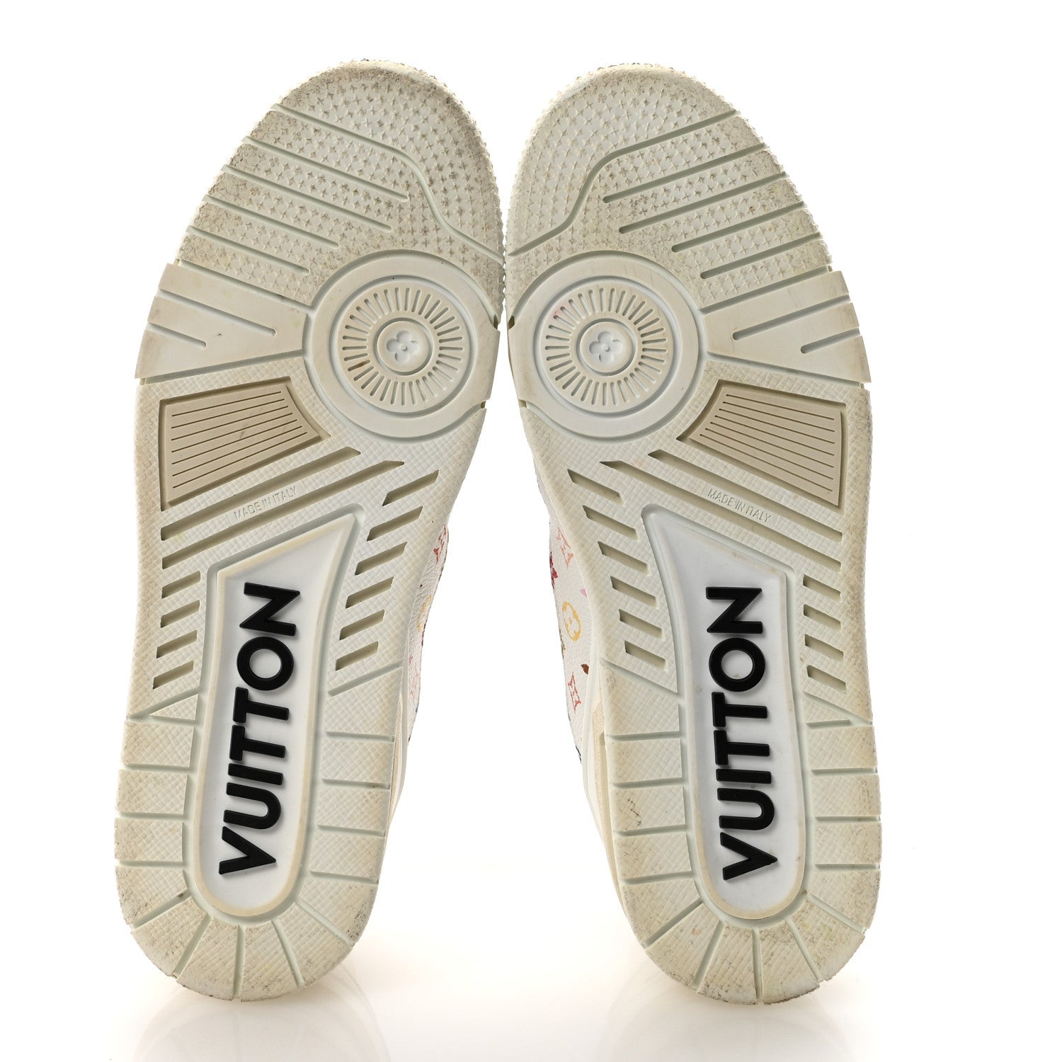LV X TM Calfskin Monogram Multicolor Womens LV Trainer Sneakers 39 White