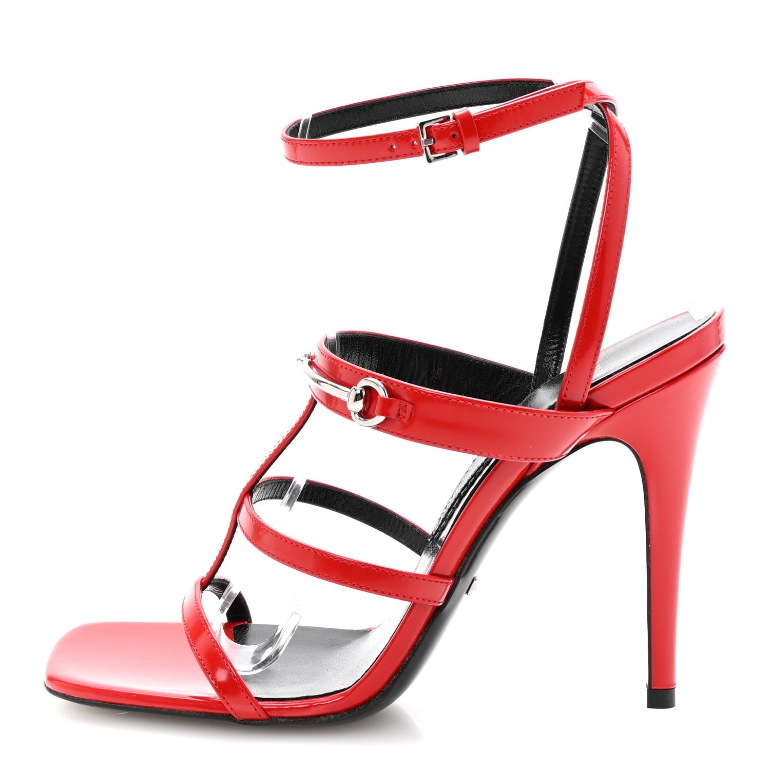 Nappa Regent Strappy Horsebit Sandals 38 Maple Red