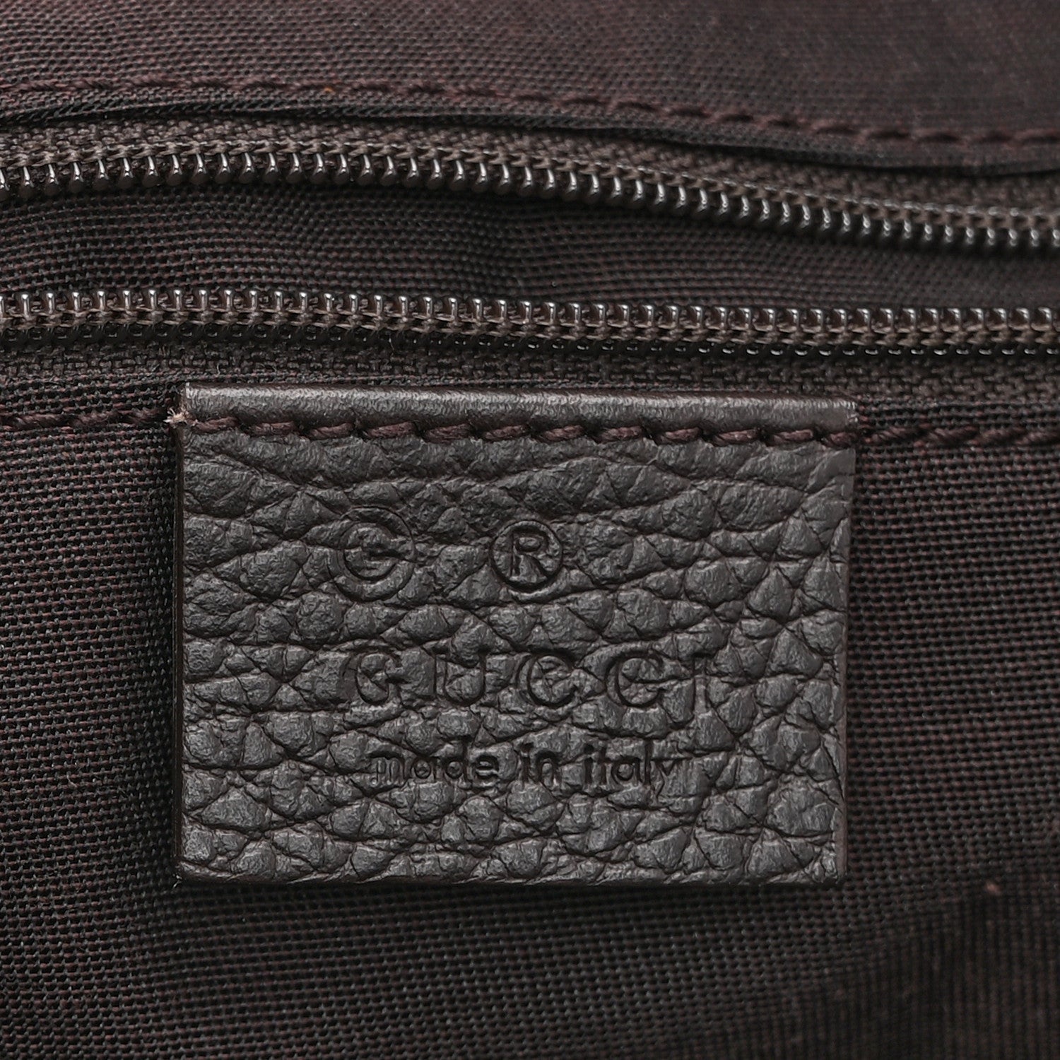 Crystal Monogram Small D Gold Ring Messenger Dark Brown