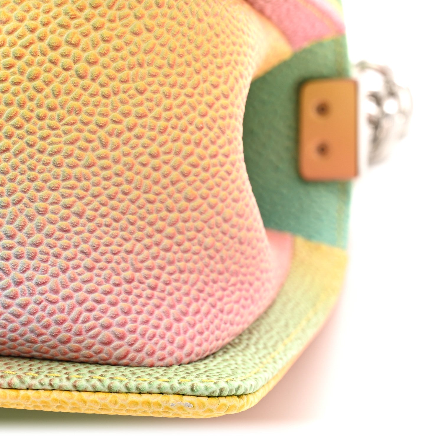 Caviar Quilted Medium Cuba Rainbow Boy Flap Multicolor