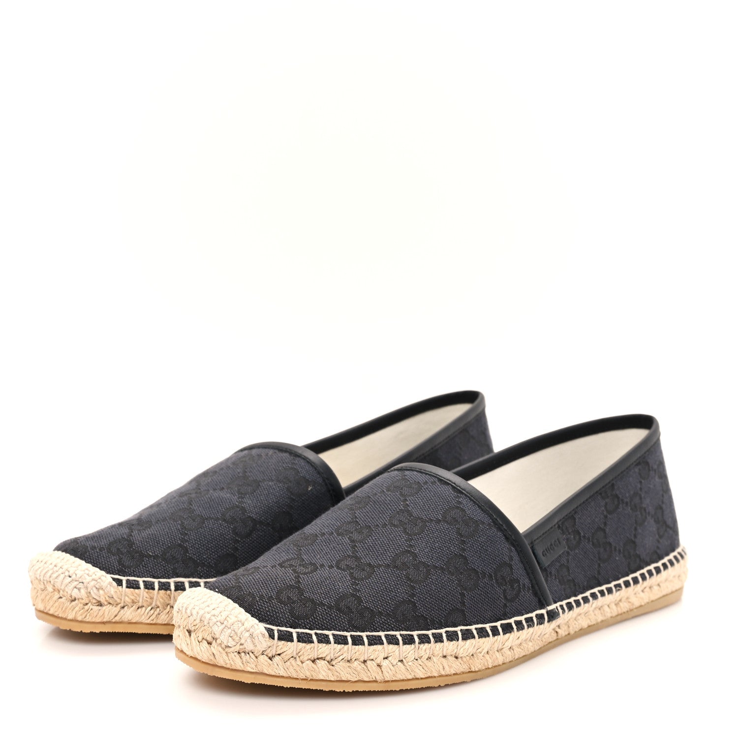 Monogram Espadrilles 40 Black