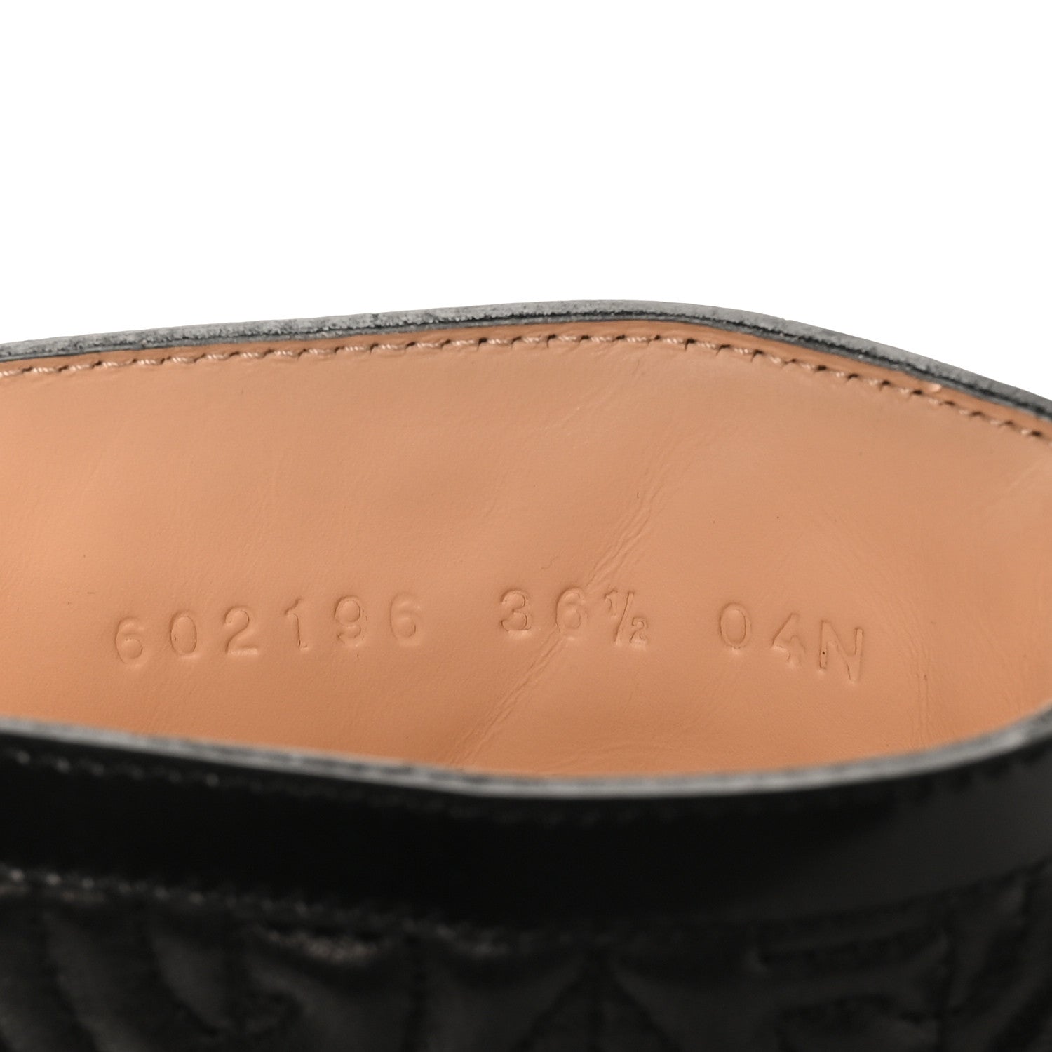 Calfskin Nappa Rhombus Quilted Trip Ankle Boots 36.5 Black
