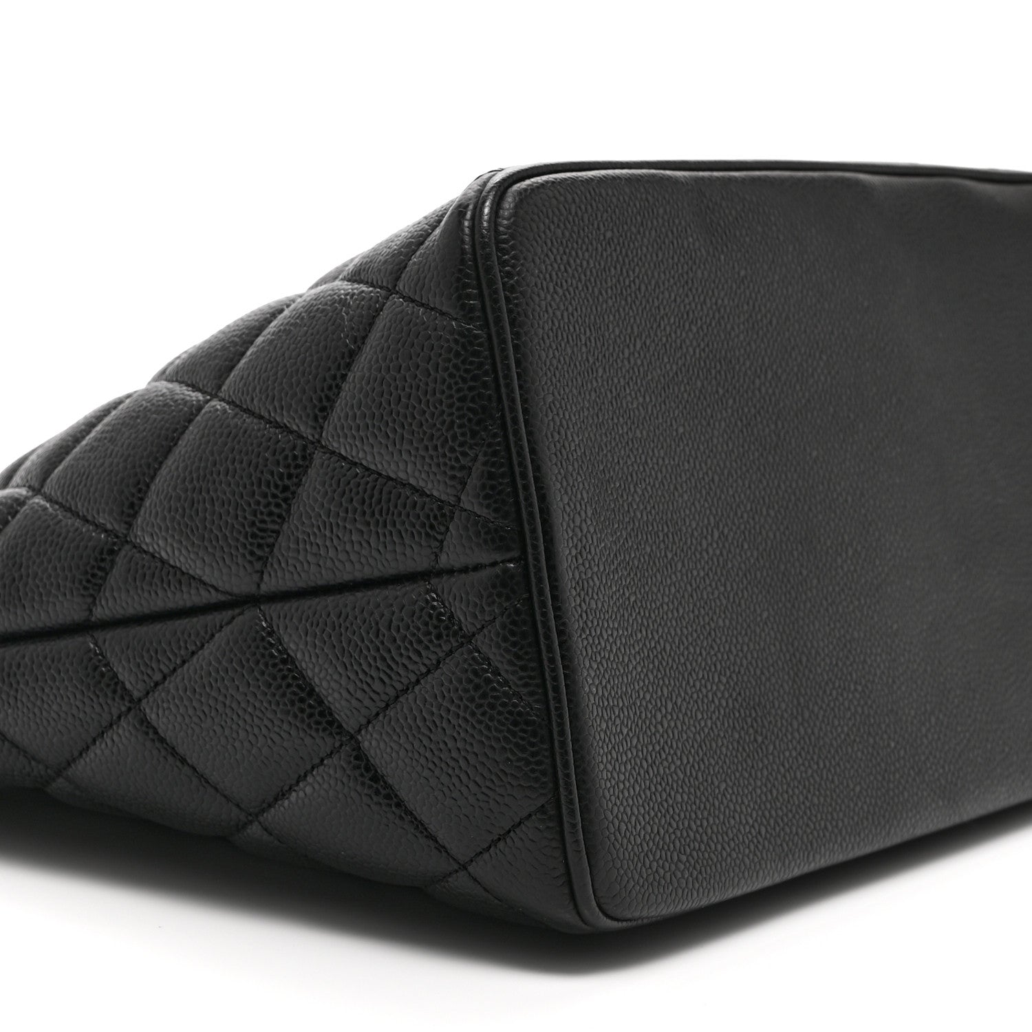 Caviar Quilted Medallion Tote Black
