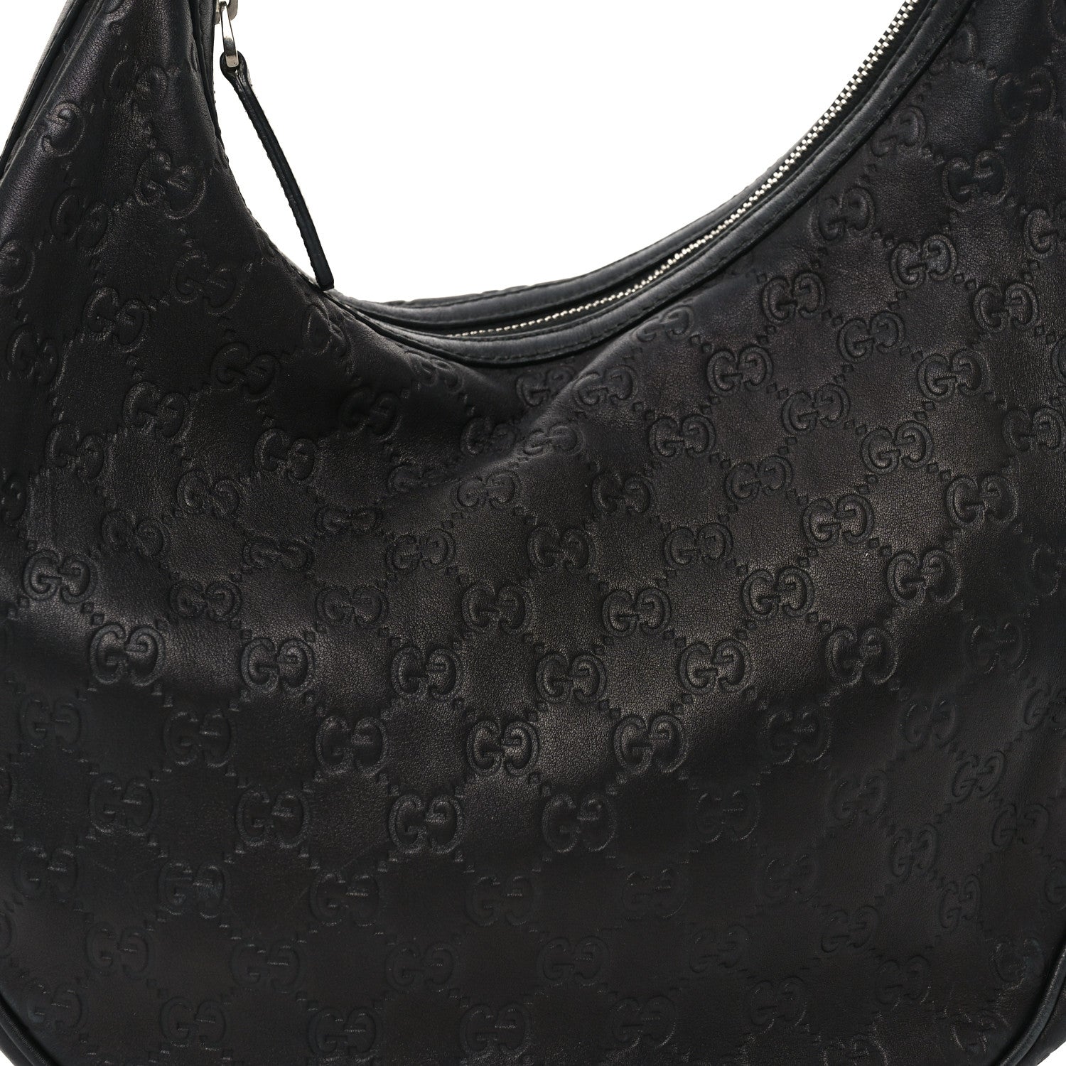 Guccissima Medium GG Twins Hobo Black