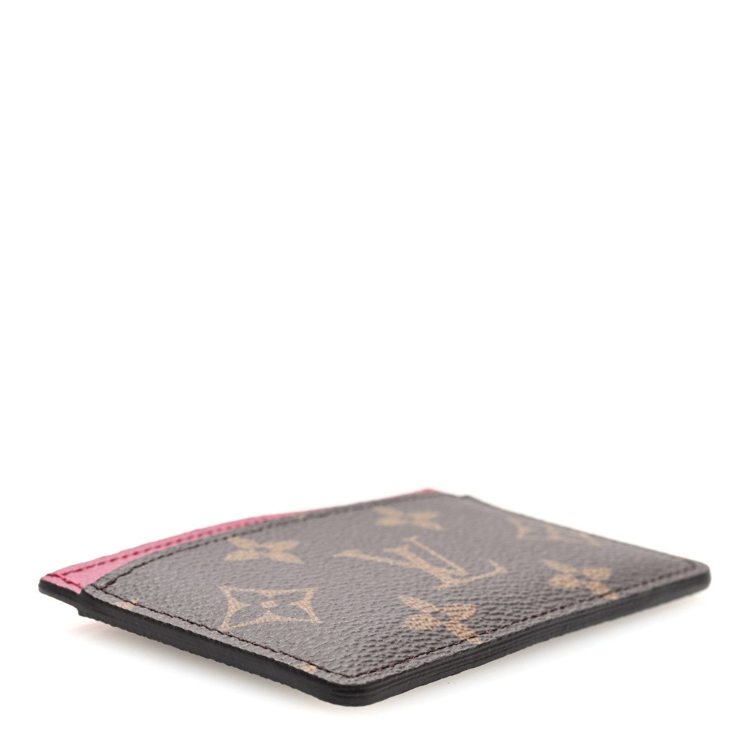 Monogram Card Holder Fuchsia