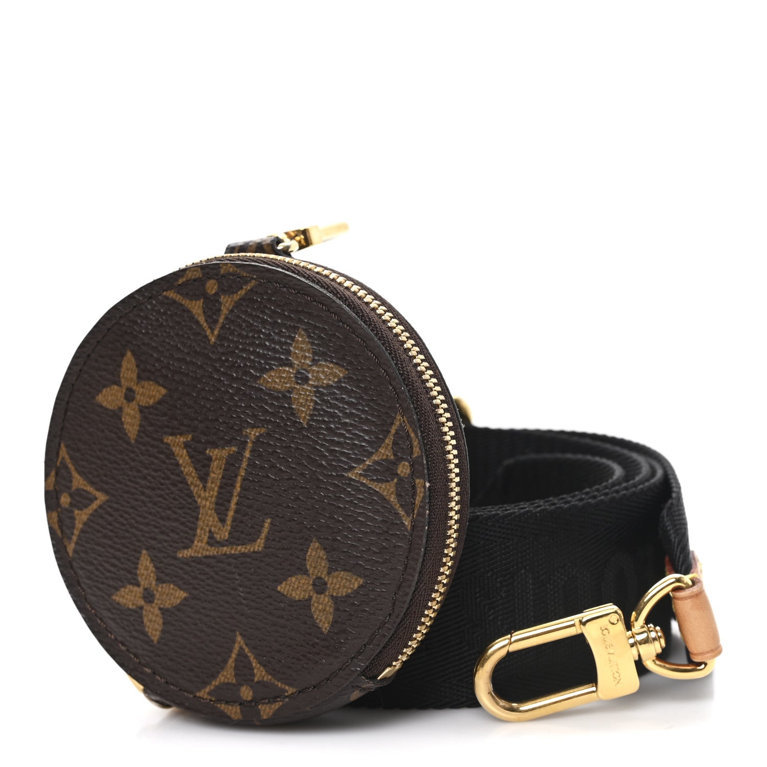 Monogram Multi Pochette Accessories Bandouliere Shoulder Strap Black