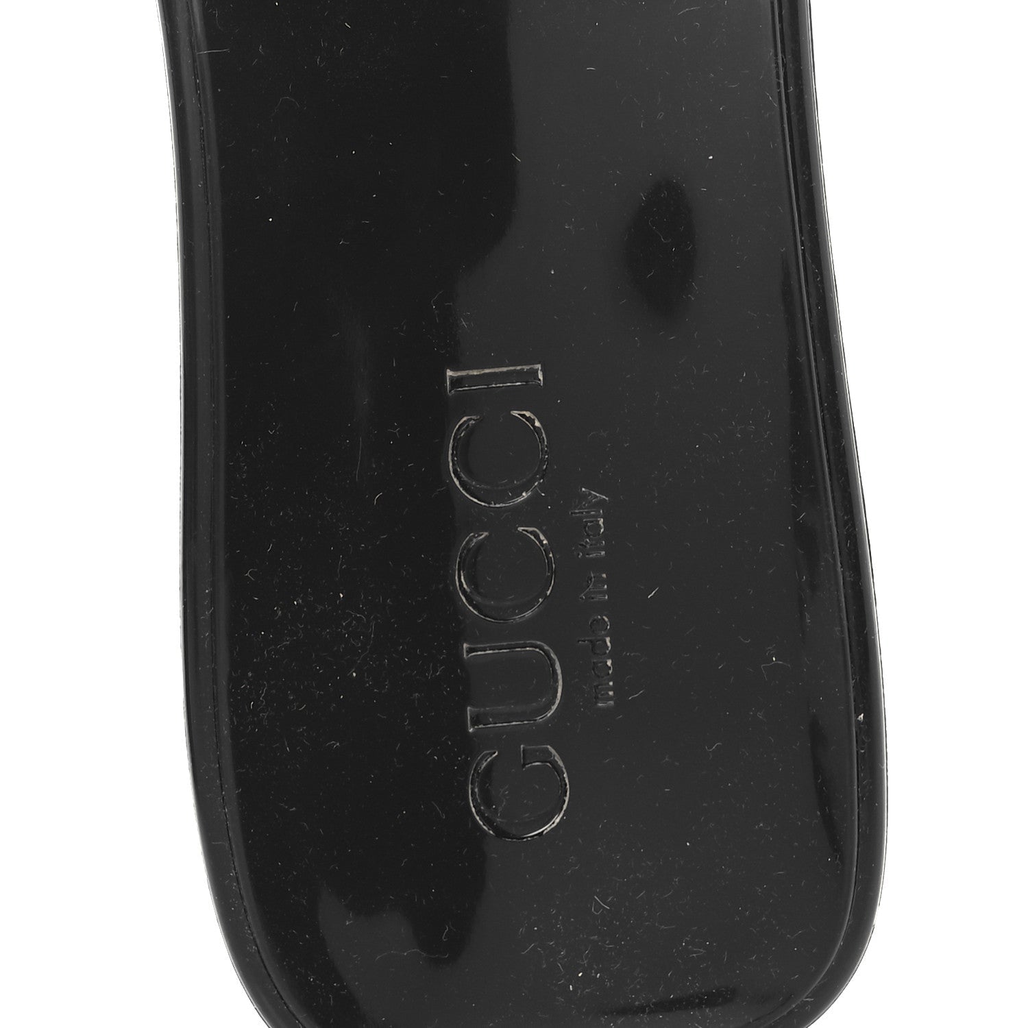 Rubber Gucci Logo Womens Platform 20/60mm Slide Sandals 38 Black