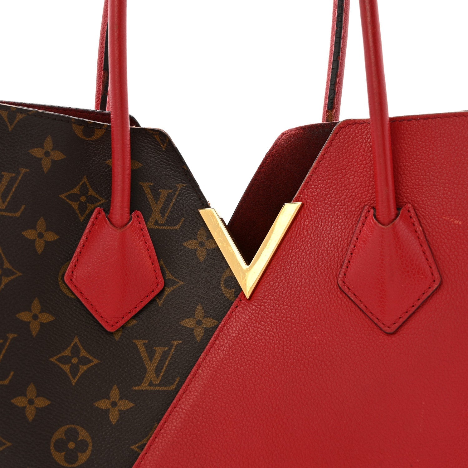 Calfskin Monogram Kimono Tote Cherry