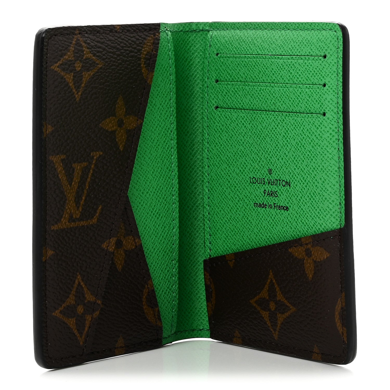 Monogram Macassar Pocket Organizer NM Borneo Green