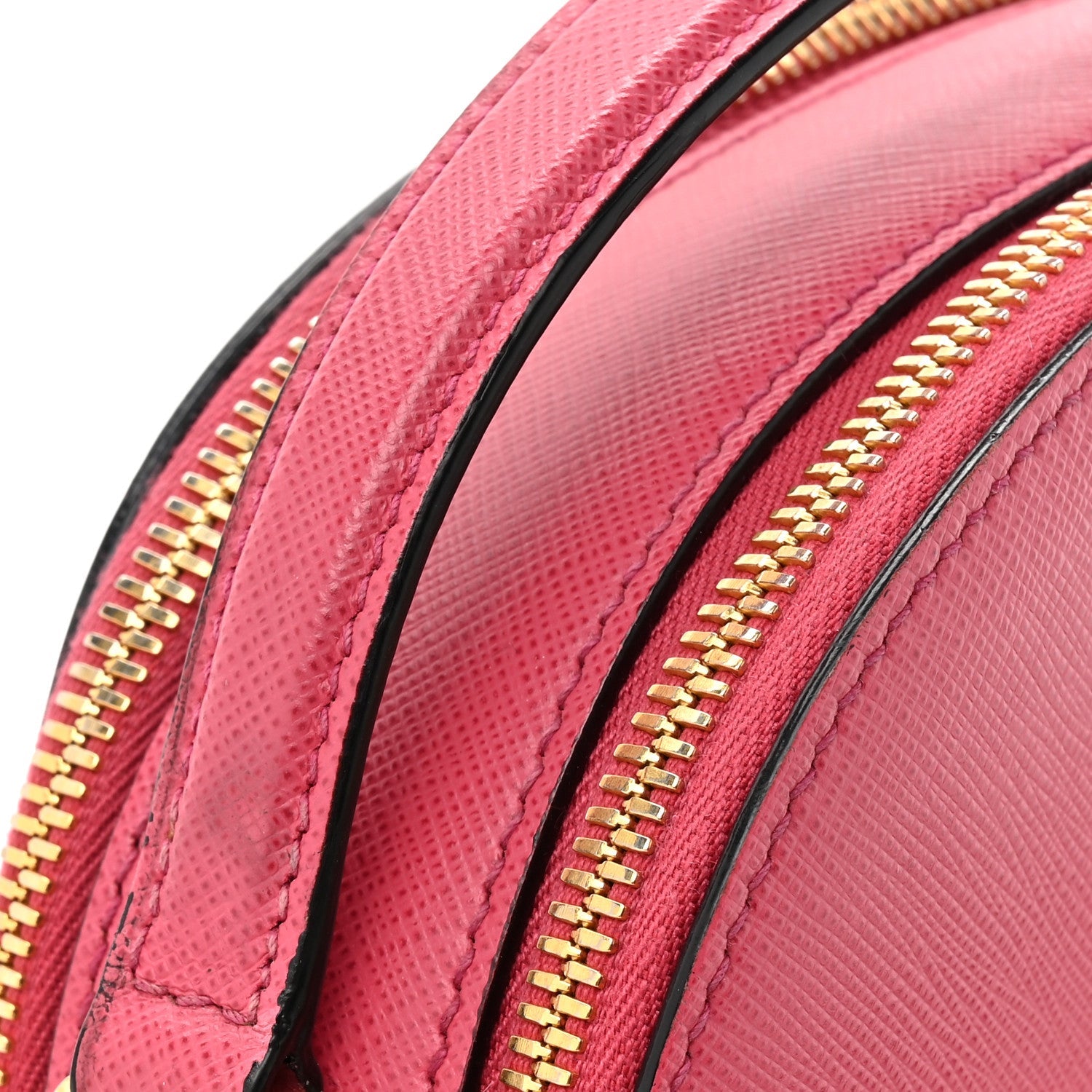 Saffiano Lux Odette Crossbody Magenta