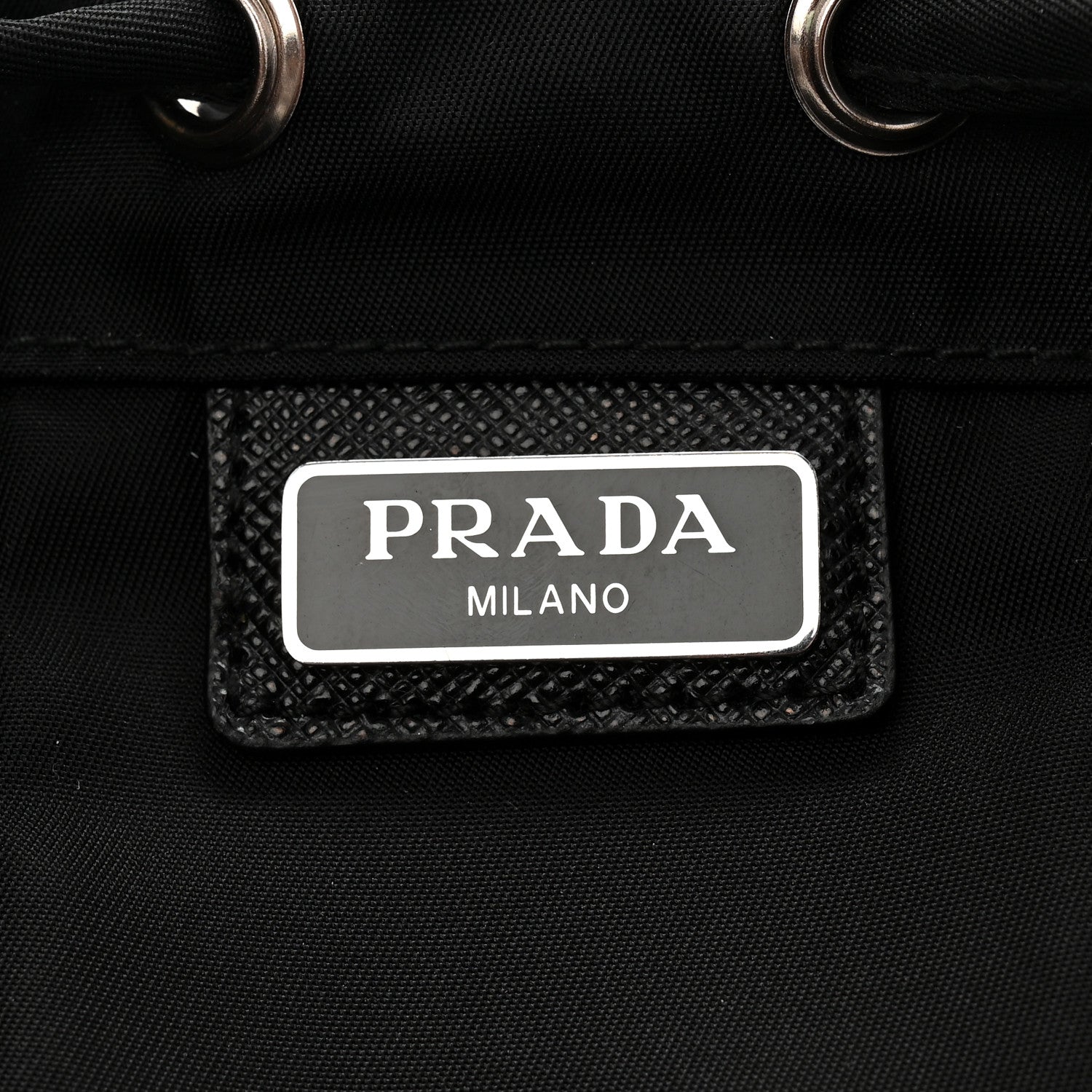 Nylon Vela Drawstring Pouch Black