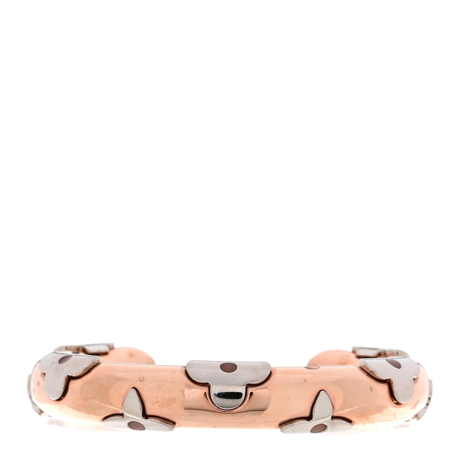 Metal Daily Monogram Bracelet S Rose Gold