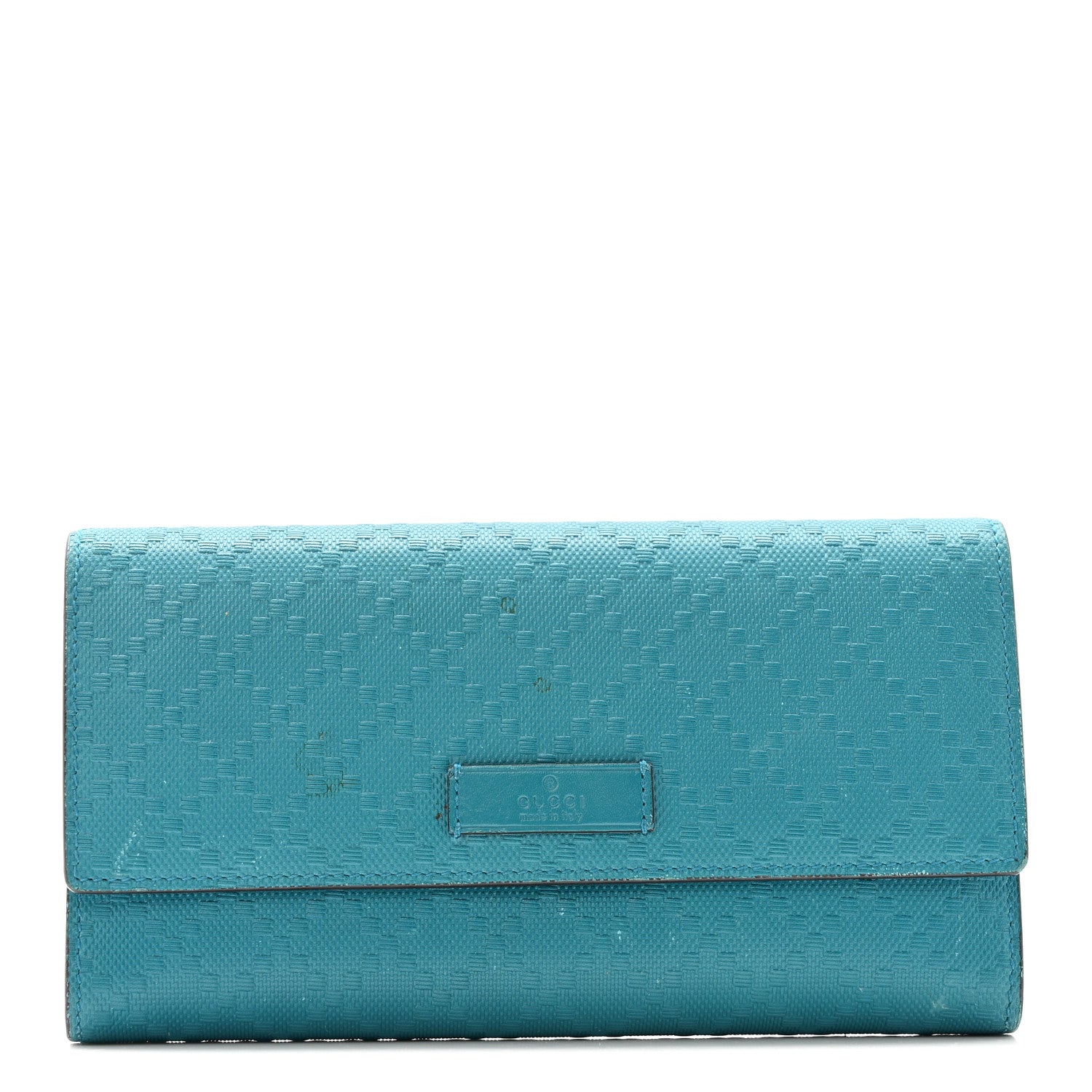 Bright Diamante Continental Wallet Turquoise