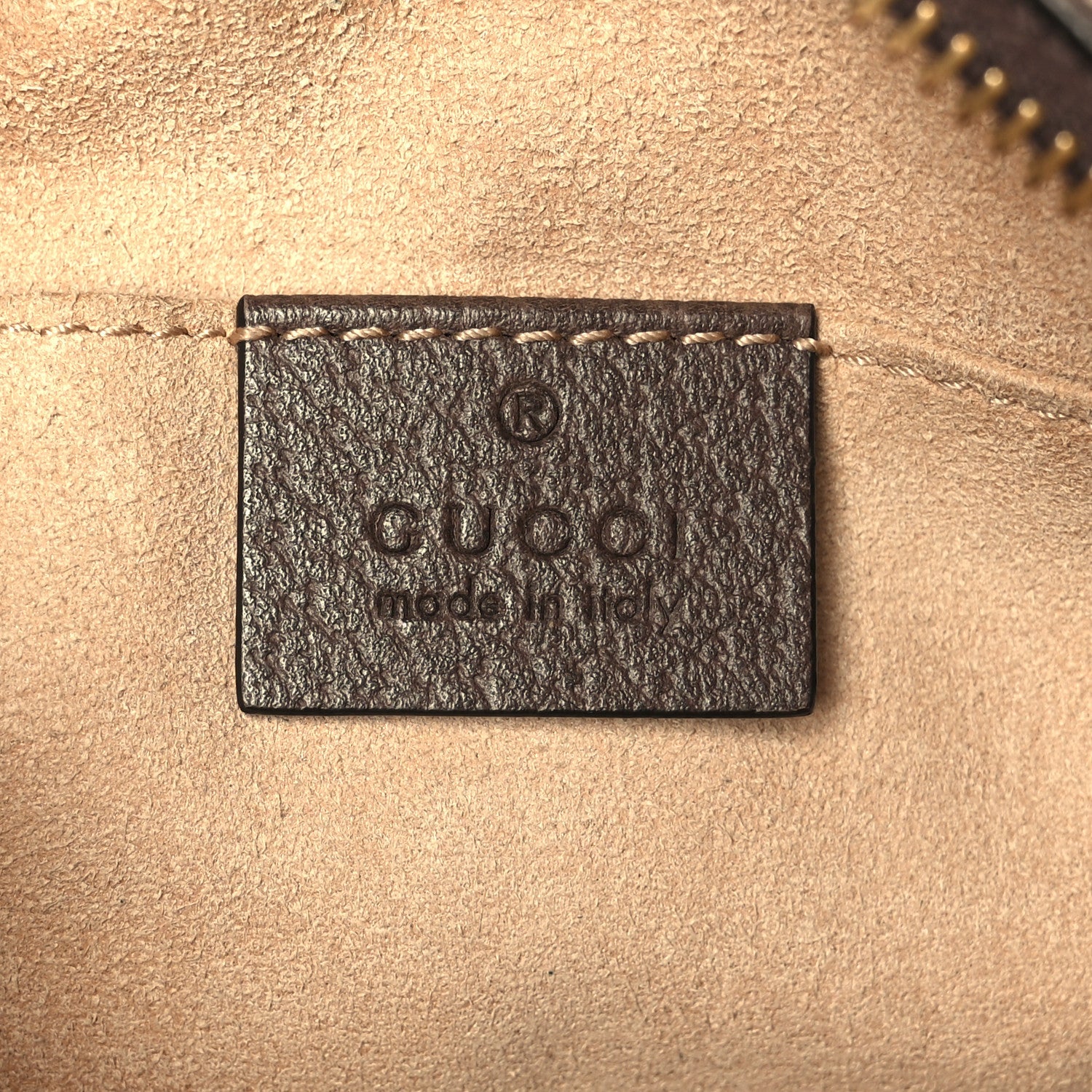 GG Supreme Monogram Web Mini Ophidia Shoulder Bag Brown