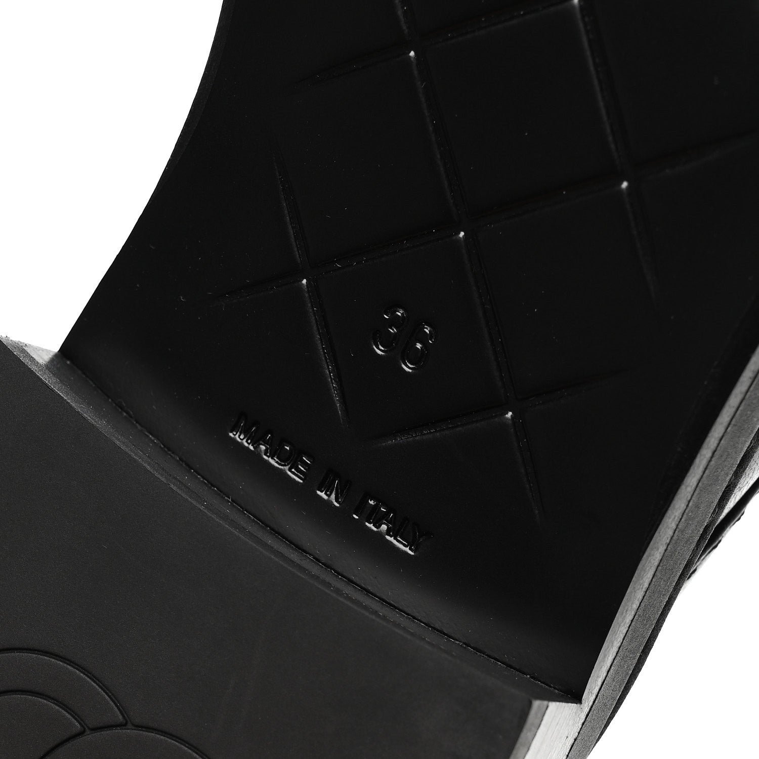Lambskin Quilted CC Turnlock Mules 36 Black