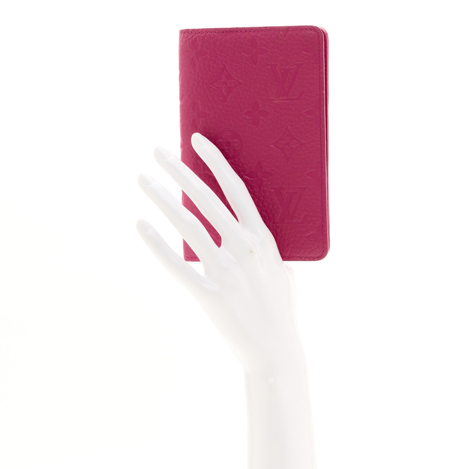 Taurillon Monogram Emily Notebook Cover PM Pink