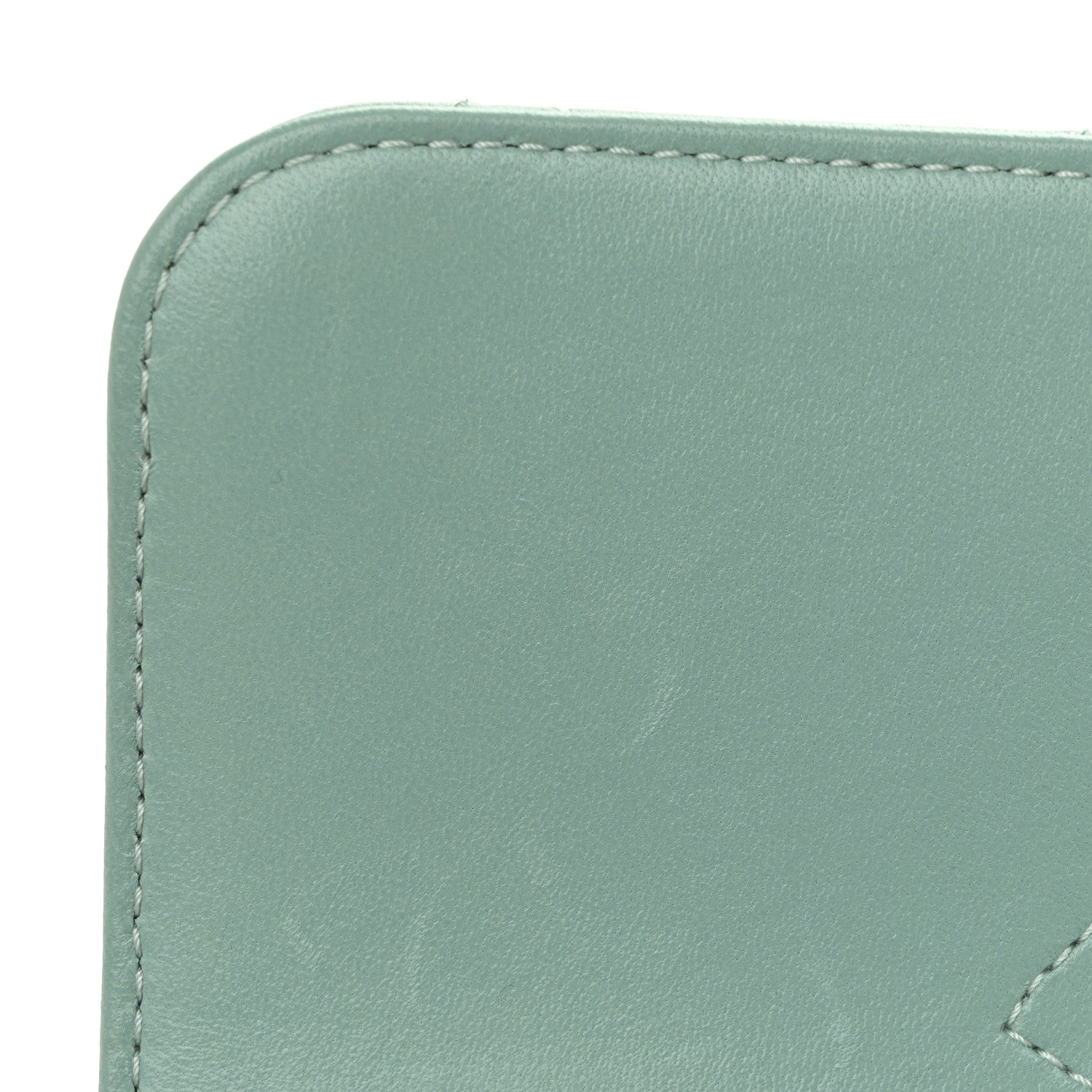 Lambskin Quilted Small Trendy CC Flap Dual Handle Bag Turquoise