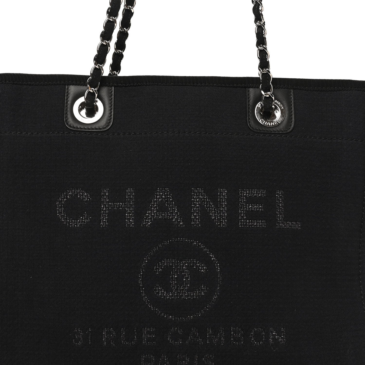 Mixed Fibers Small Deauville Tote Black