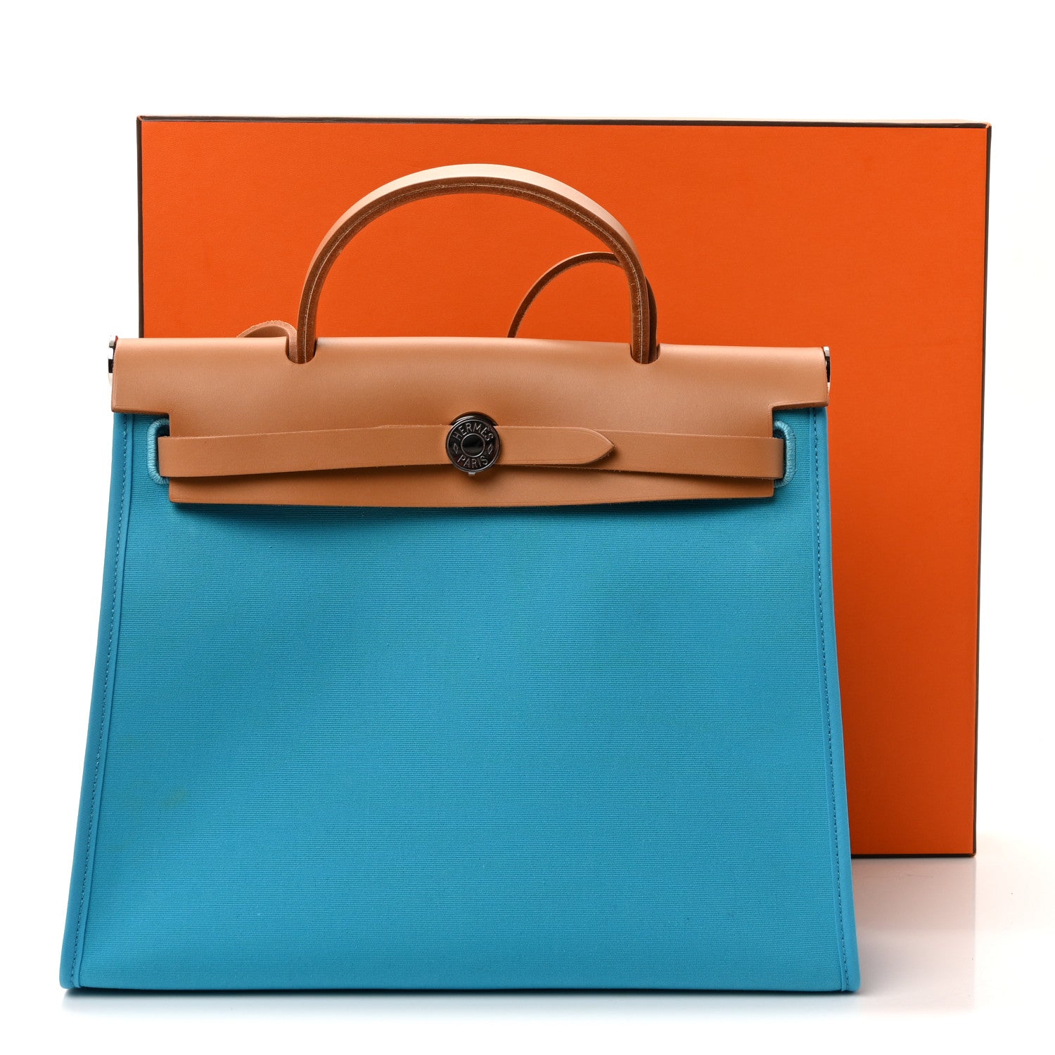 Vache Hunter Toile Herbag Zip 31 PM Bleu Azteque Menthe
