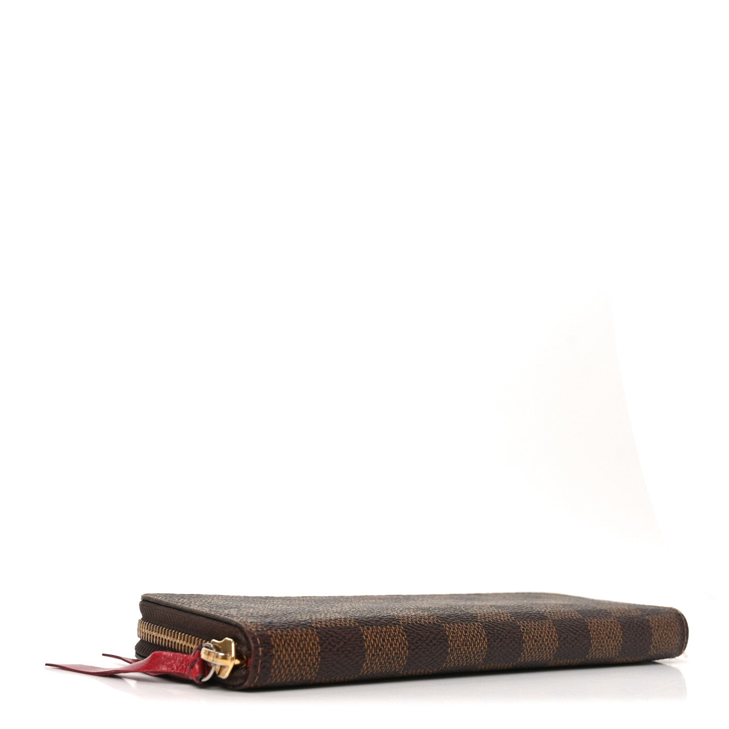 Damier Ebene Clemence Wallet Cherry
