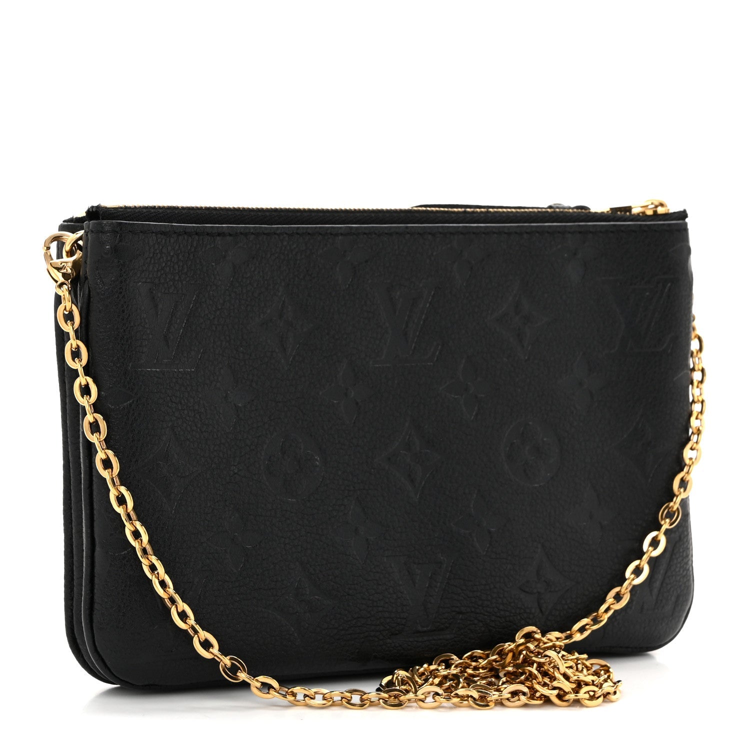 Empreinte Double Zip Pochette Black