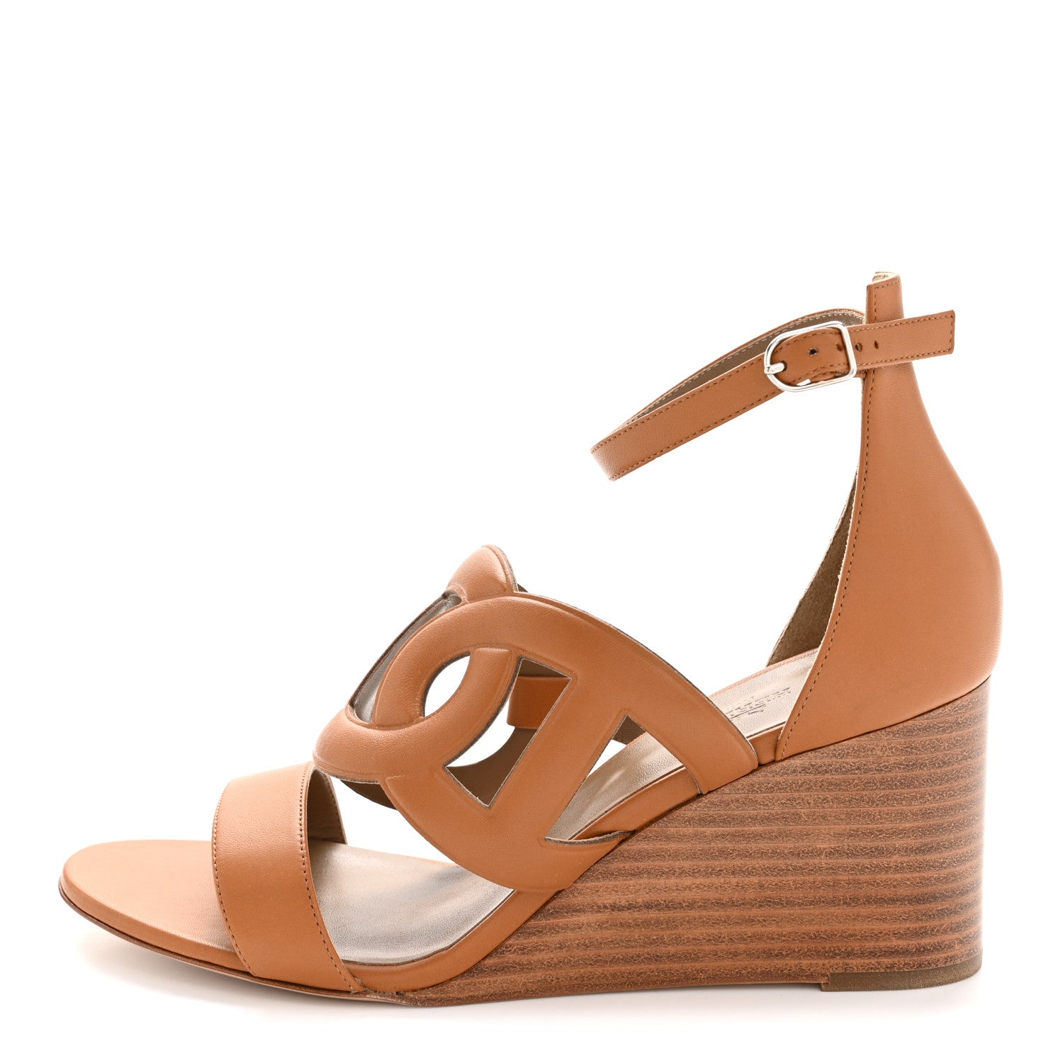 Nappa Brisbane Wedge Sandals 39 Naturel