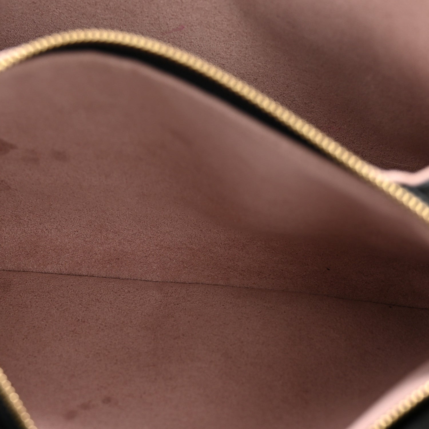 Lambskin Embossed Monogram Pochette Coussin Black
