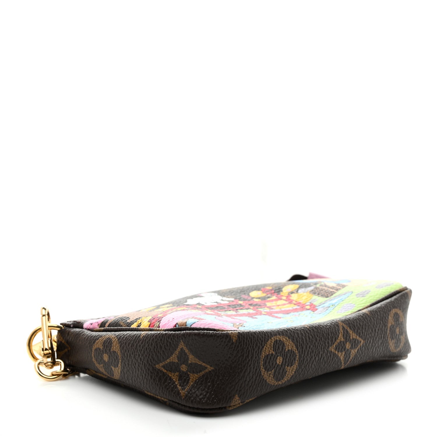 Monogram 2021 Christmas Animation Japanese Garden Mini Pochette Accessories Wisteria Pink