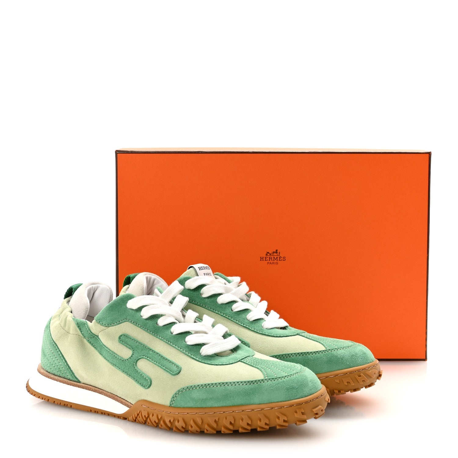 Suede Goatskin Jet Sneakers 38.5 Vert De Mer Vert Opaline