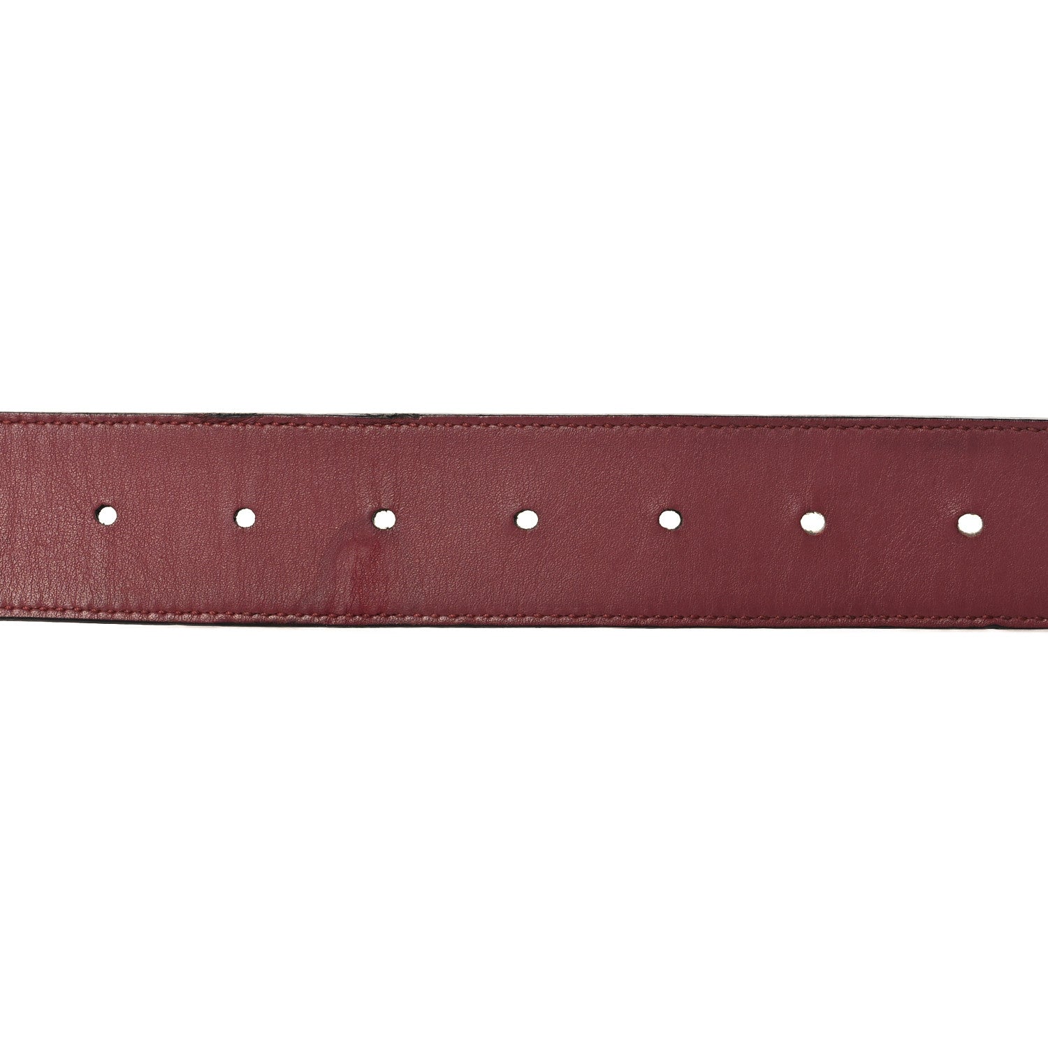 GG Supreme Monogram Blooms Moon Calfskin Interlocking G 37mm Belt 95 38 Beige Ebony Multicolor Dry Rose