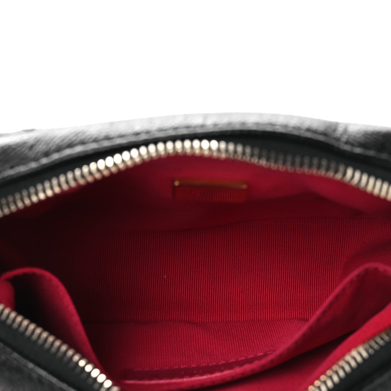 Shiny Caviar Quilted Chain Melody Camera Bag Black