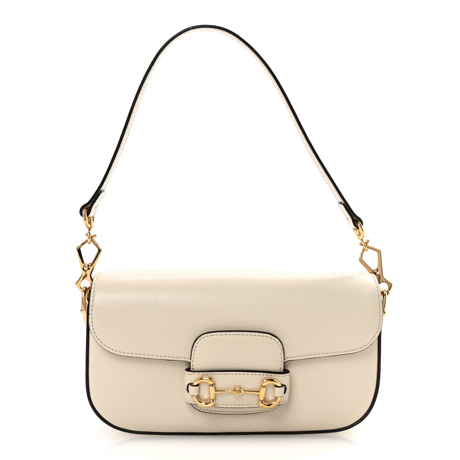 Azalea Calfskin Small Horsebit 1955 Chain Shoulder Bag Mystic White