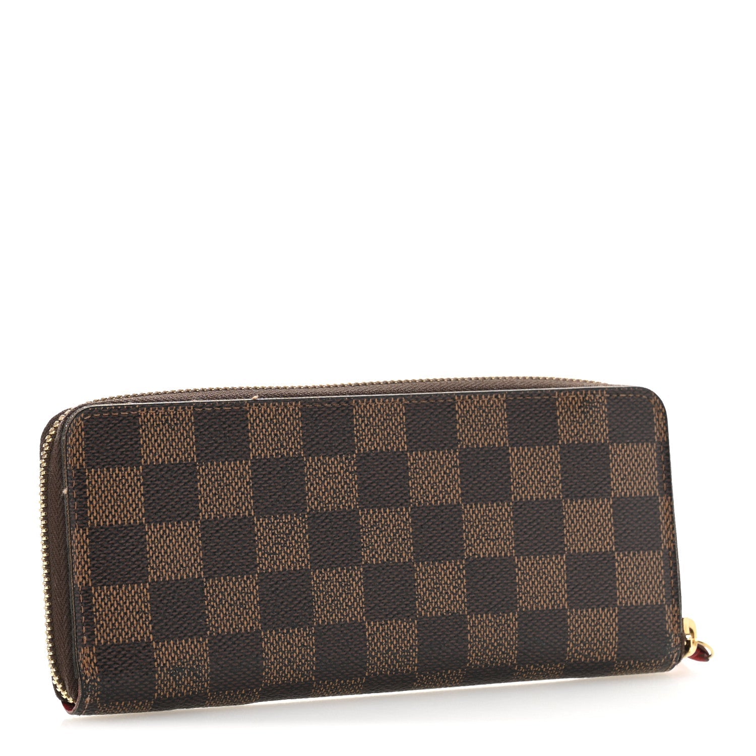 Damier Ebene Clemence Wallet Cherry