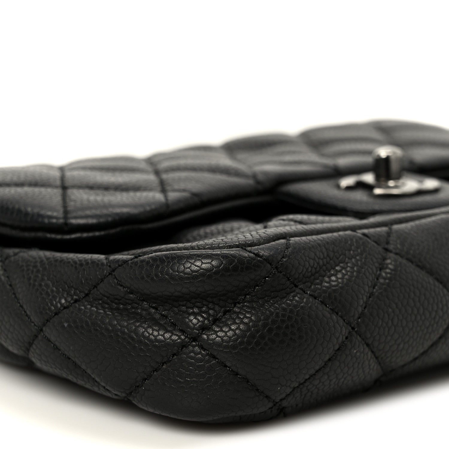 Caviar Quilted Medium Now and Forever Flap Black