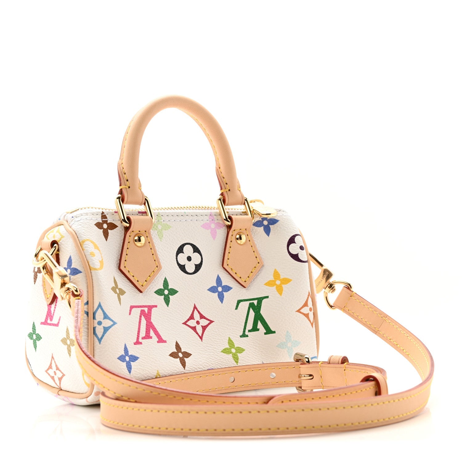 LV X TM Monogram Multicolor Nano Speedy White