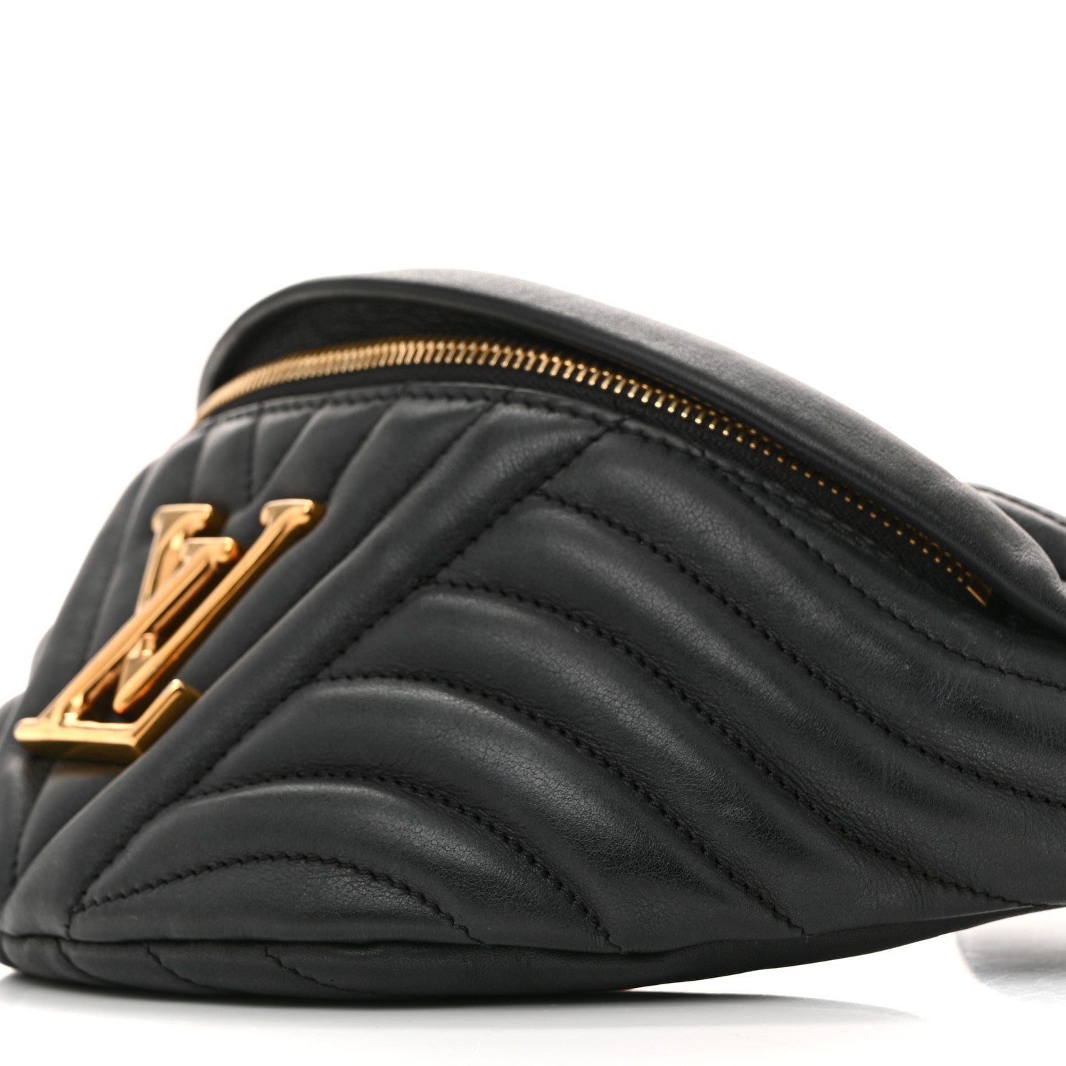 Calfskin Quilted New Wave Bumbag Black
