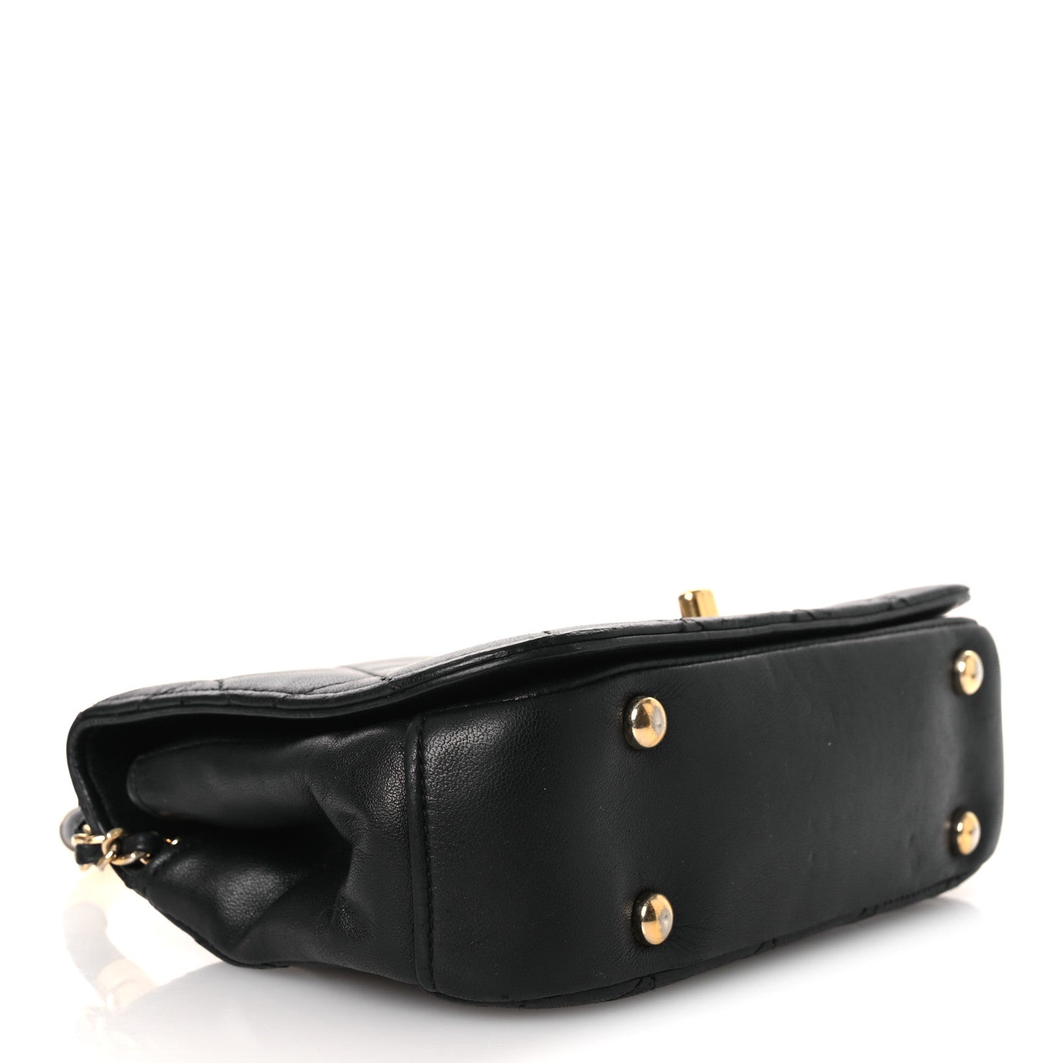 Lambskin Mini Carry Chic Flap Black