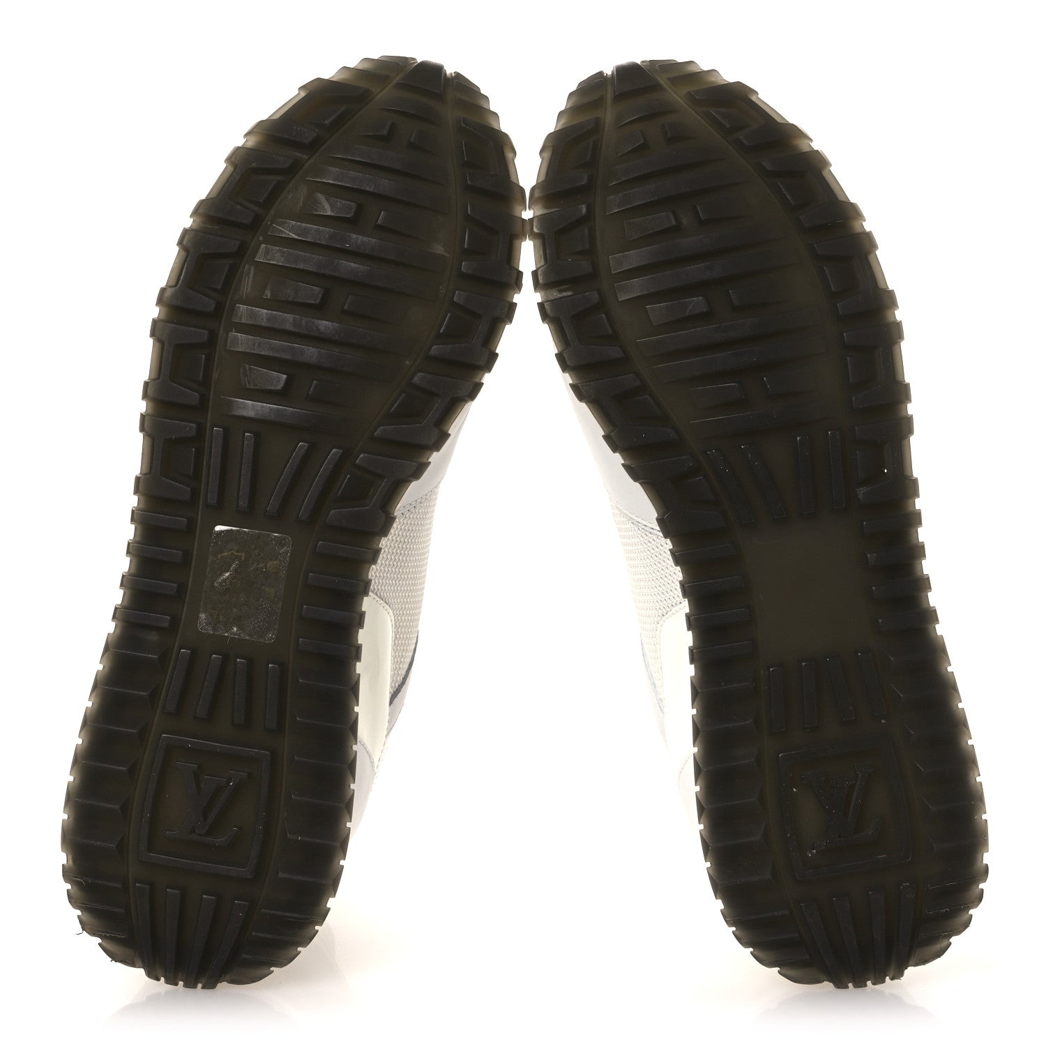 Calfskin Mesh Run Away Sneakers 37.5 White